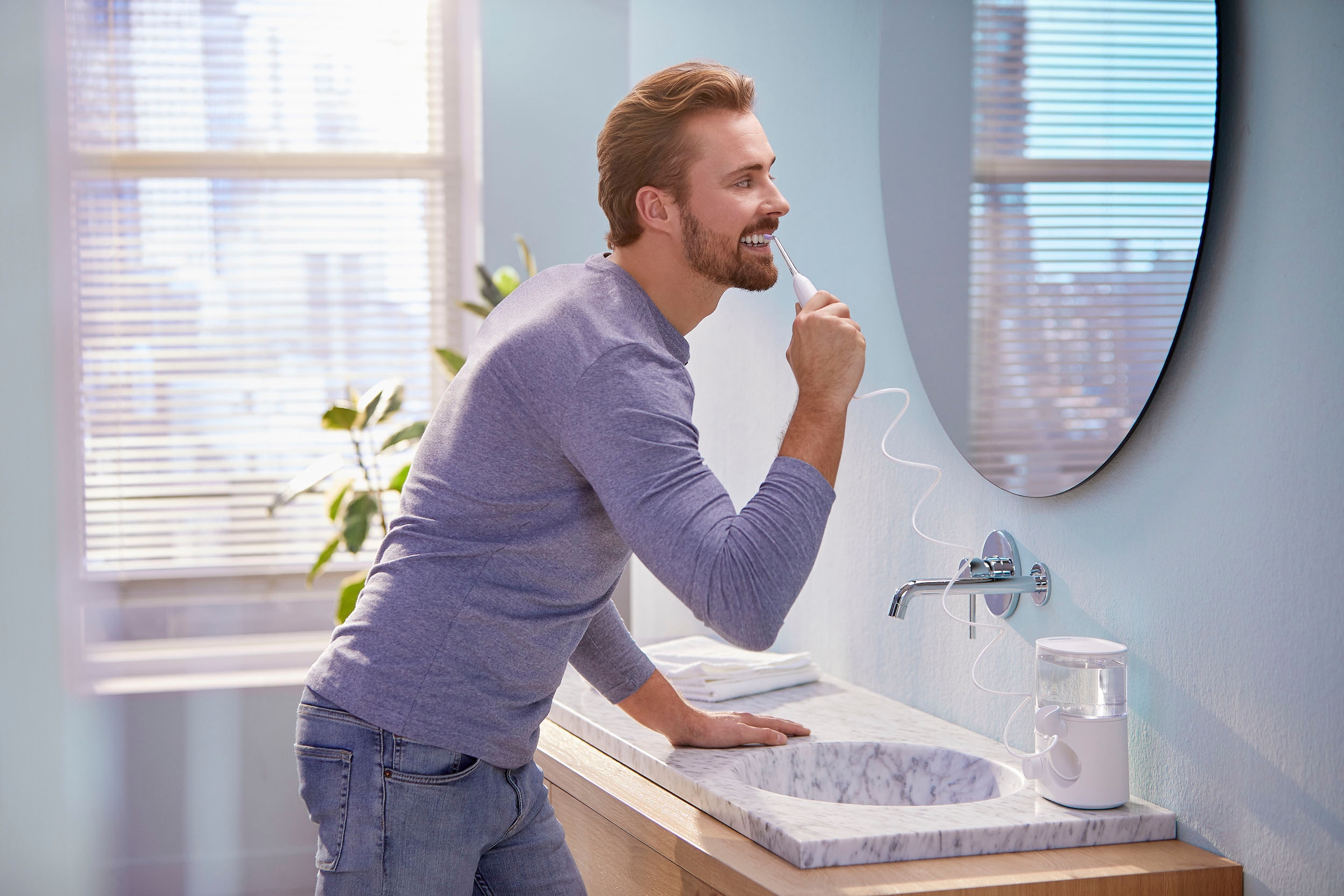 Philips Sonicare Zahnzwischenraum-Reiniger »Power Flosser 3000 HX3711/20«, 2 St. Aufsätze}, mit Quad Stream-Technologie, 2 Reinigungsmodi, 10 Intensitätsstufen