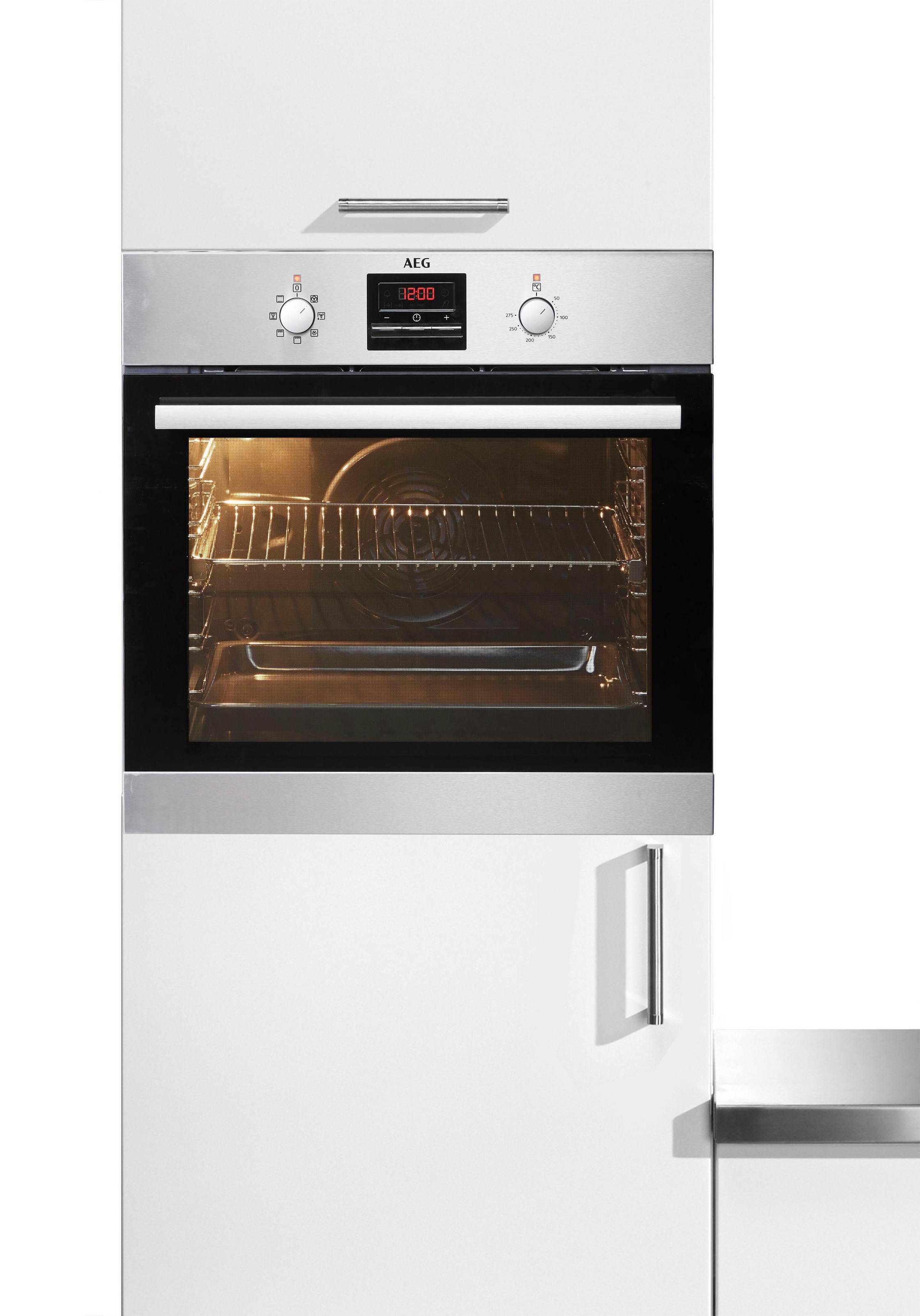AEG Einbaubackofen »BES33101ZM«, BES33101ZM, mit 1-fach-Teleskopauszug, Safe to touch Außentür