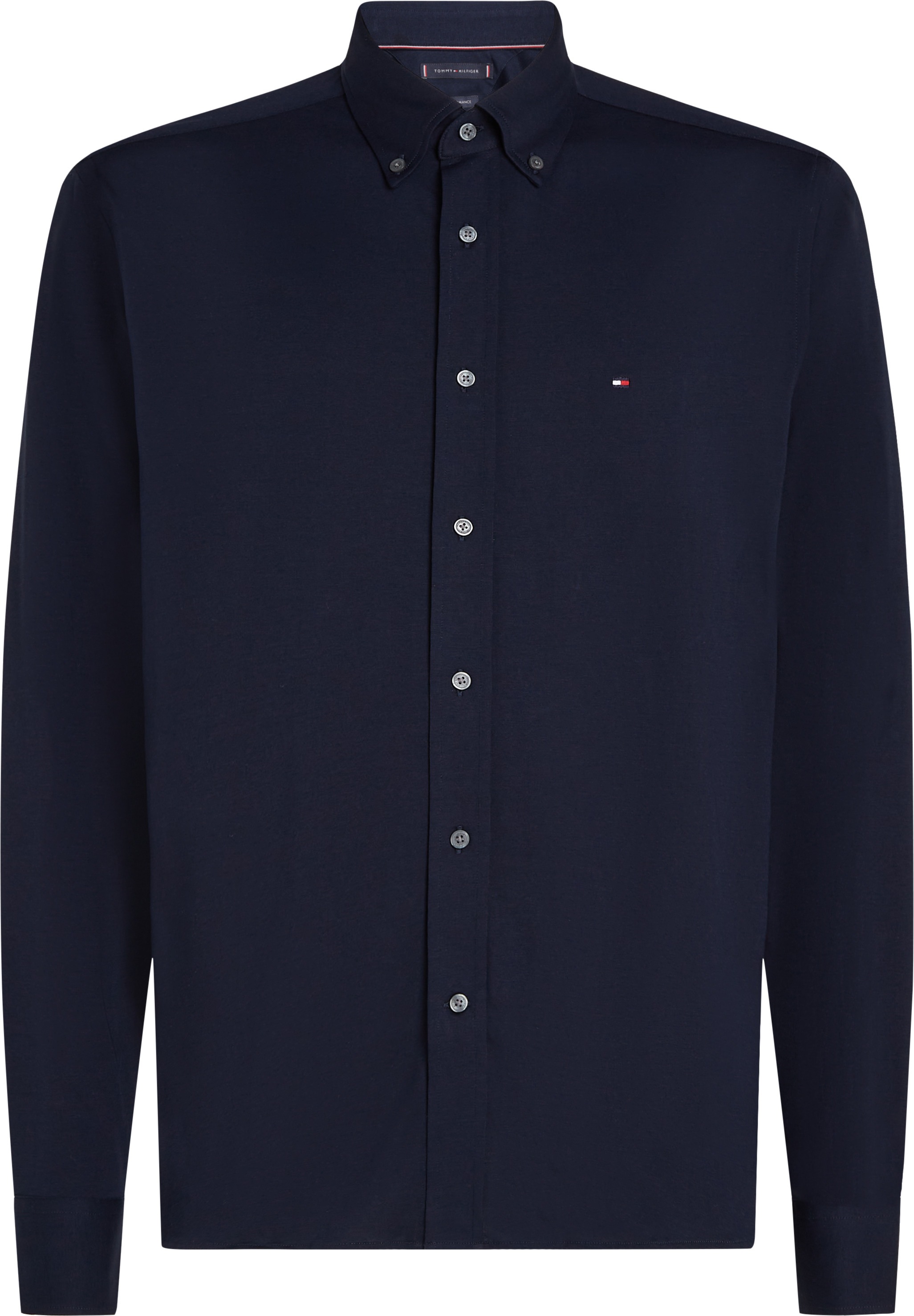 Tommy Hilfiger Langarmhemd »PERFORMANCE KNIT SOLID LS SHIRT«