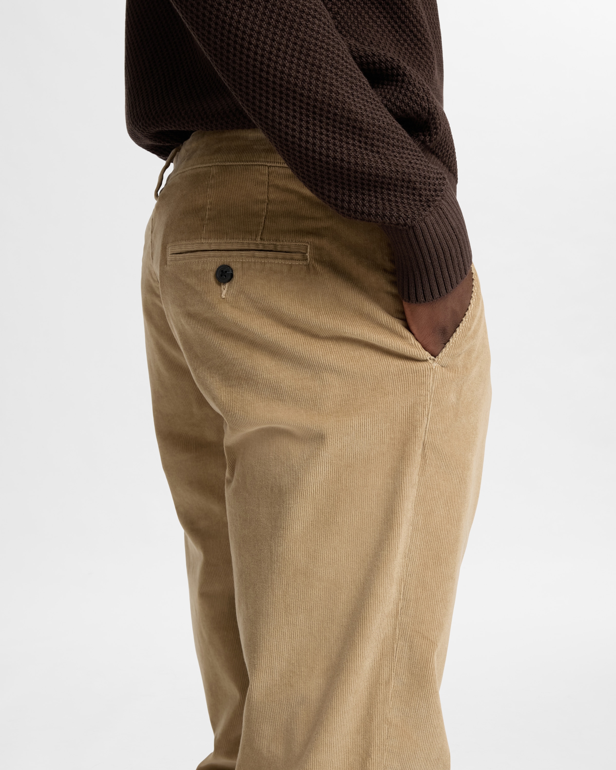 SELECTED HOMME Chinohose »SLH196-STRAIGHT MILES CORD PANTS W NOOS«