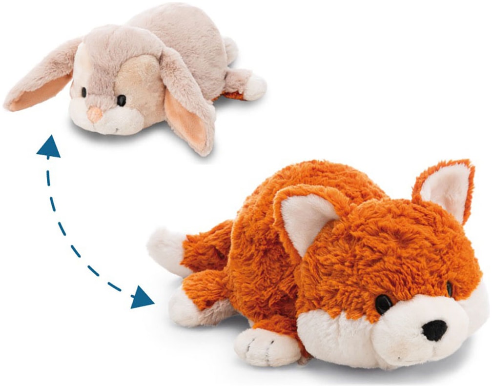 Nici Kuscheltier »Twistimals, Hase & Fuchs, 25 cm« mit Wendefunktion 2in1