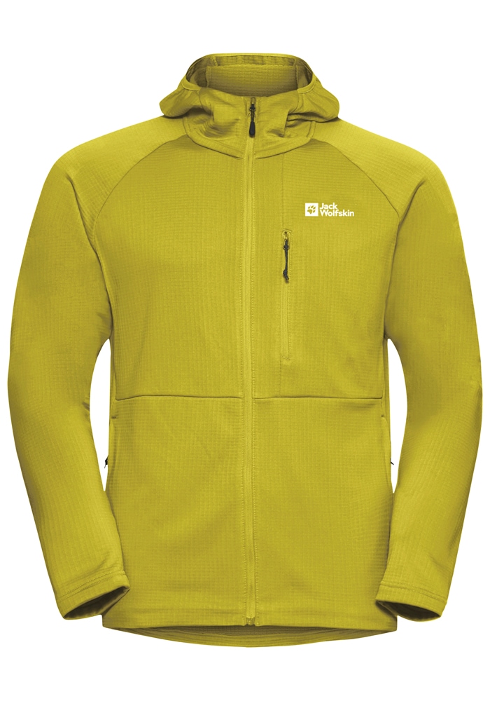 Jack Wolfskin Fleecejacke »KOLBENBERG HOODED FZ M«, mit Kapuze