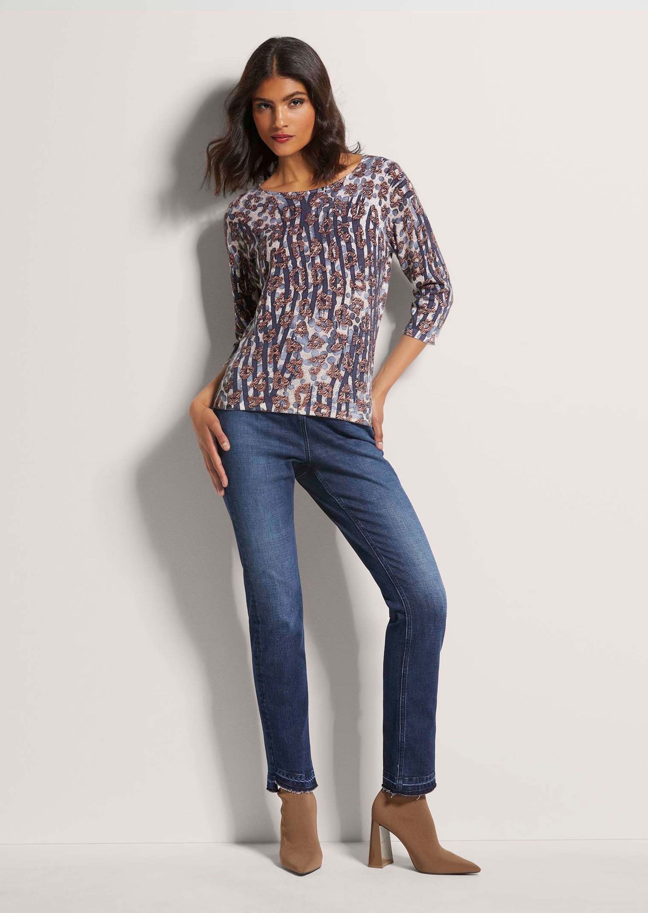 MADELEINE Longpullover »Druckpullover Pullover mit Unikat-Print«