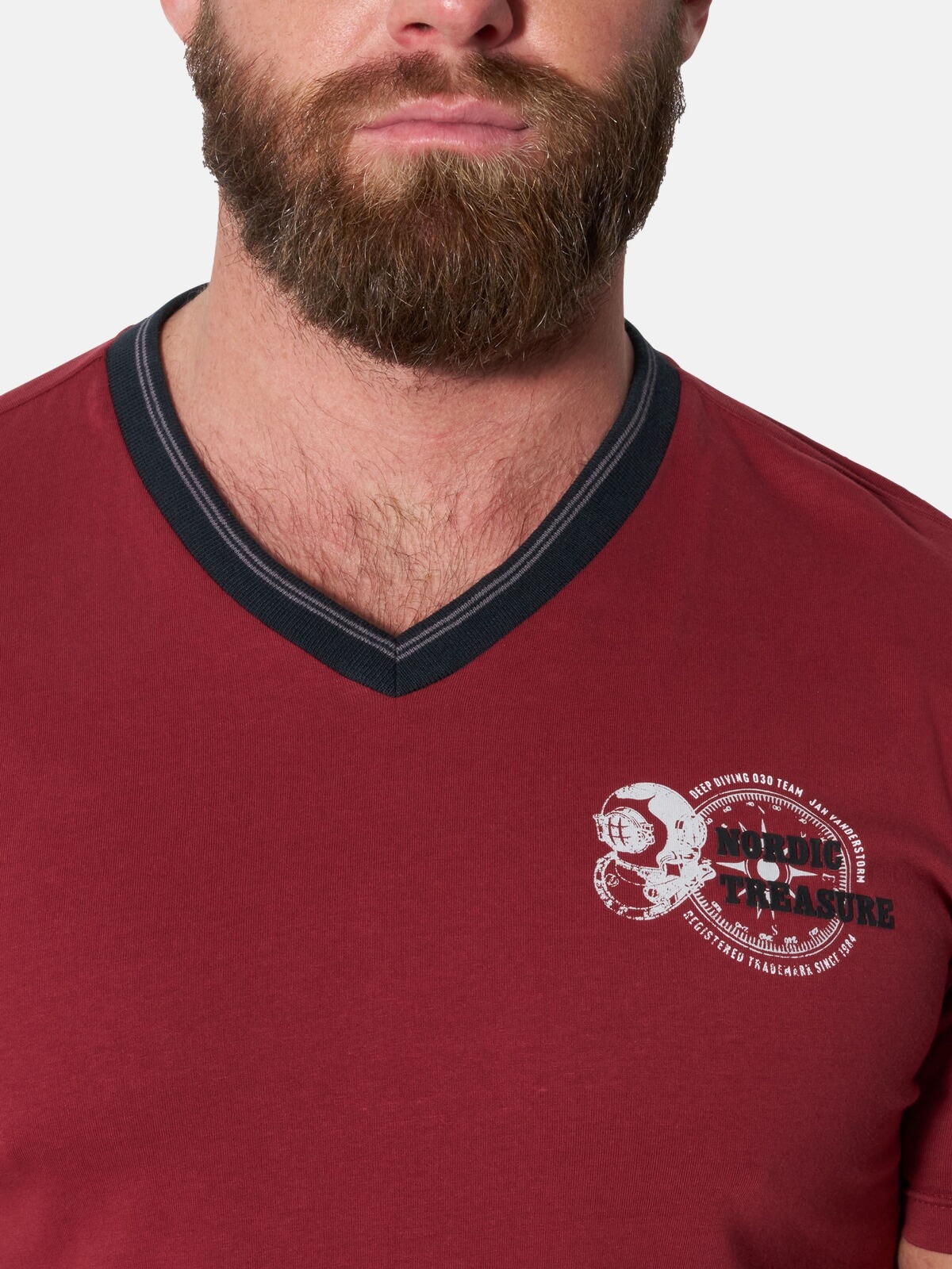 Jan Vanderstorm V-Shirt »3er Pack T-Shirt STIGLUND«