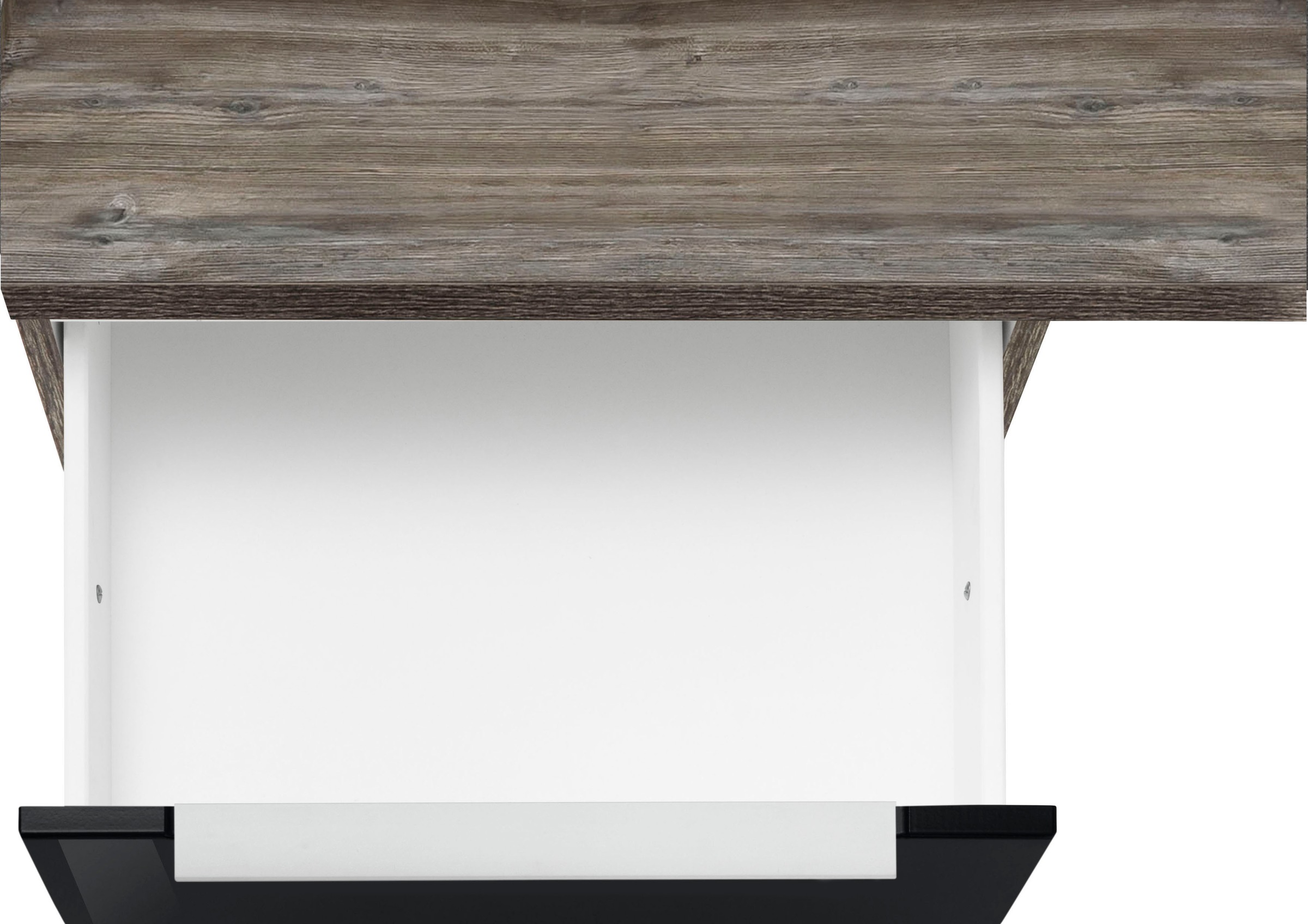 KOCHSTATION Küchenzeile »KS-Brindisi« Breite 210 cm, wahlweise mit E-Geräten, mit MDF-Fronten und Regal