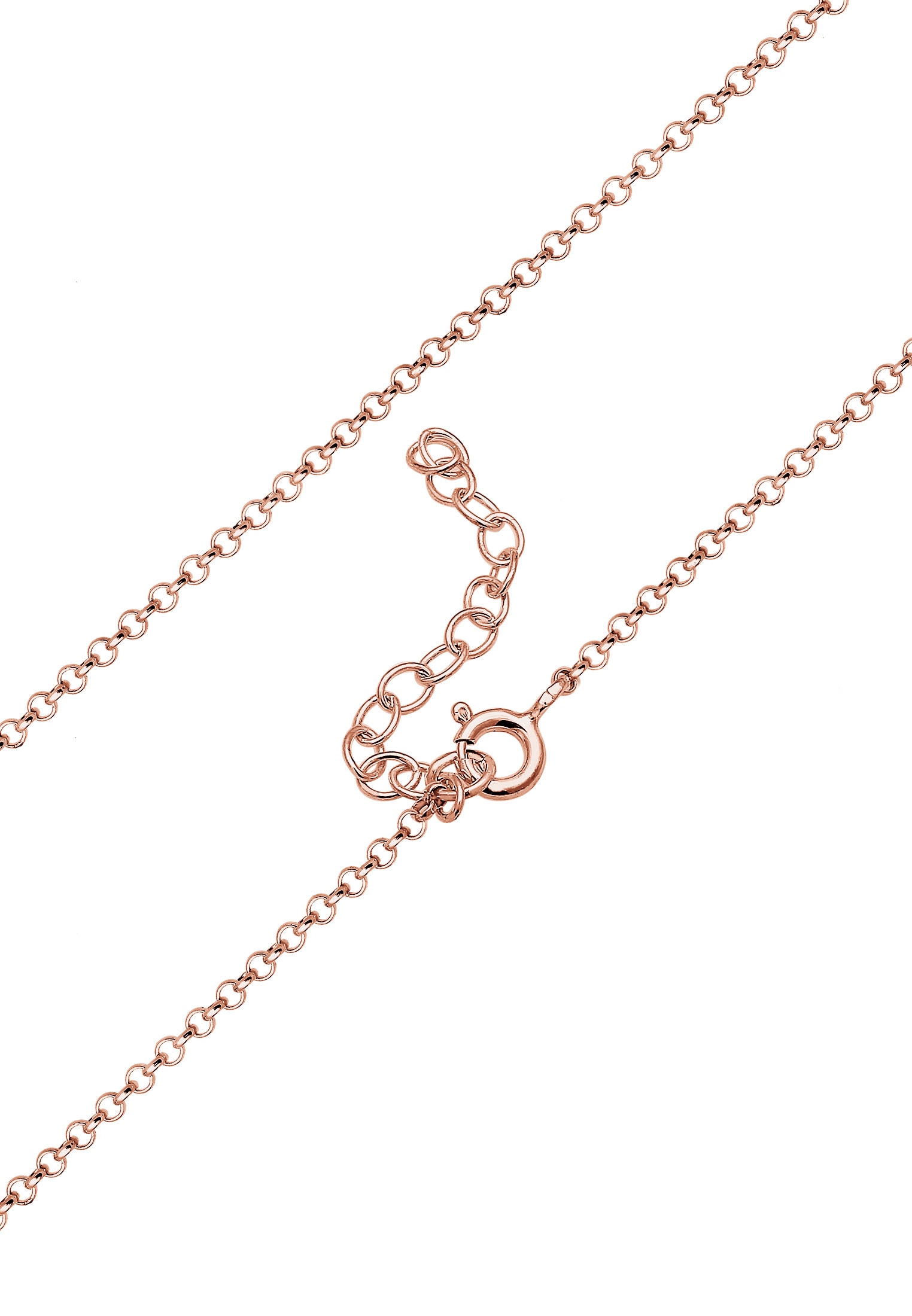 Elli Y-Kette »Halskette Choker Y-kette glänzend mit Plättchen 925 Silber«