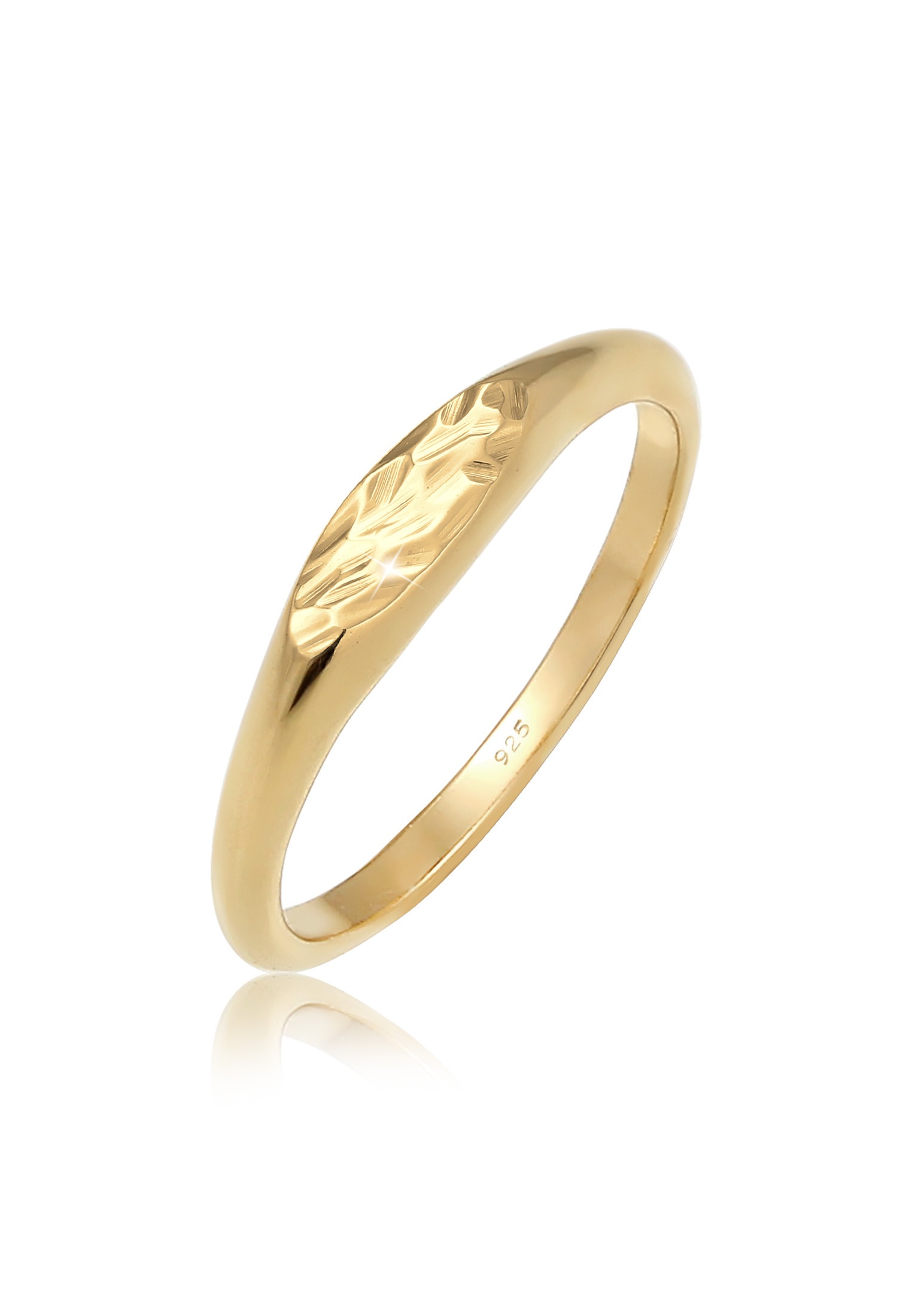 Elli Fingerring »Siegelring Oval Pinky Ring 925 Silber«
