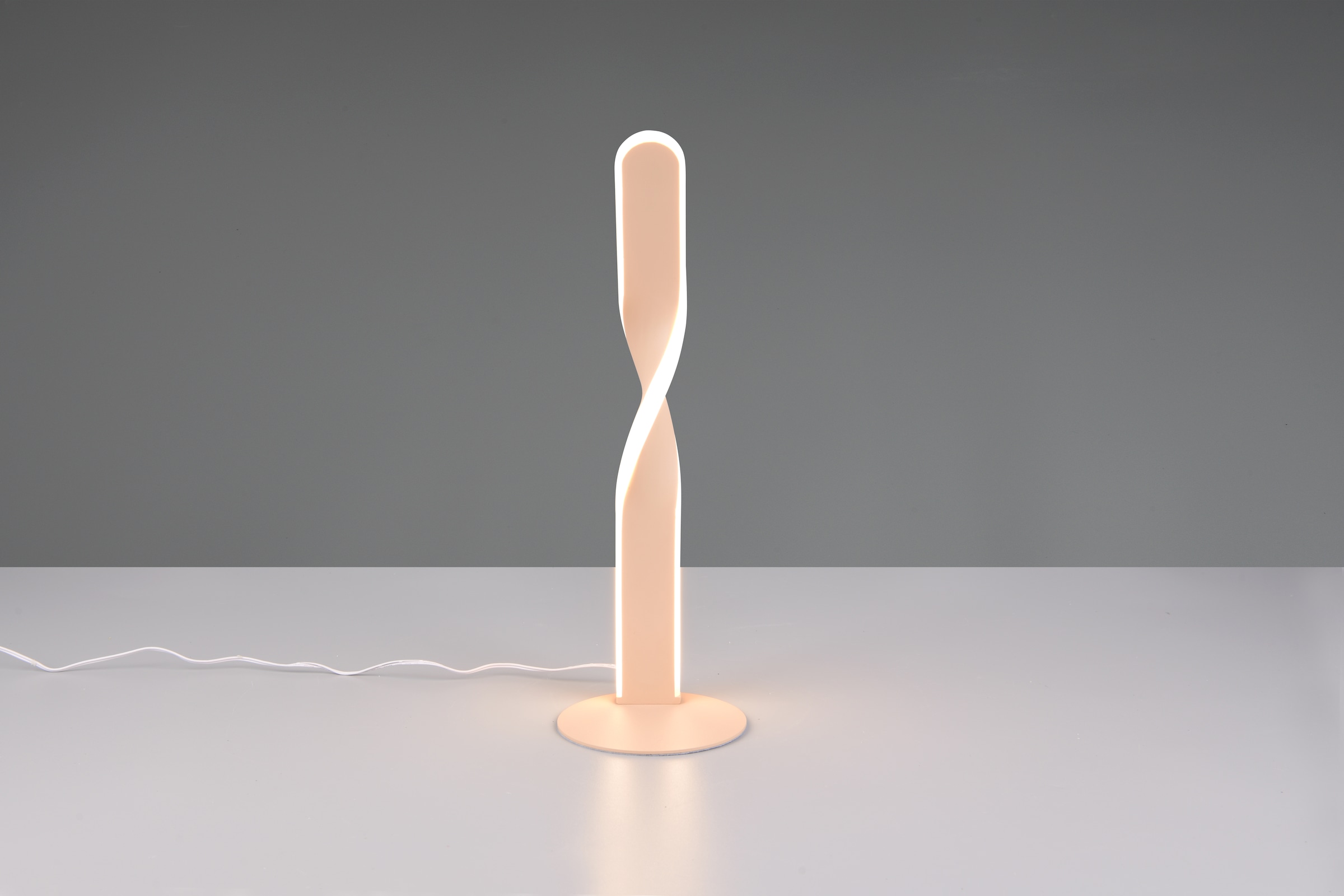 REALITY Leuchten LED Tischleuchte »GINKO, LED Tischlampe 10W 1020 Lumen 3000K warmweiß, Schreibtischlampe« LED-Board 1 Stk. Warmweiß Tischleuchte mit Schnurschalter ON/OFF, Höhe 40,5 cm Ø 13 cm