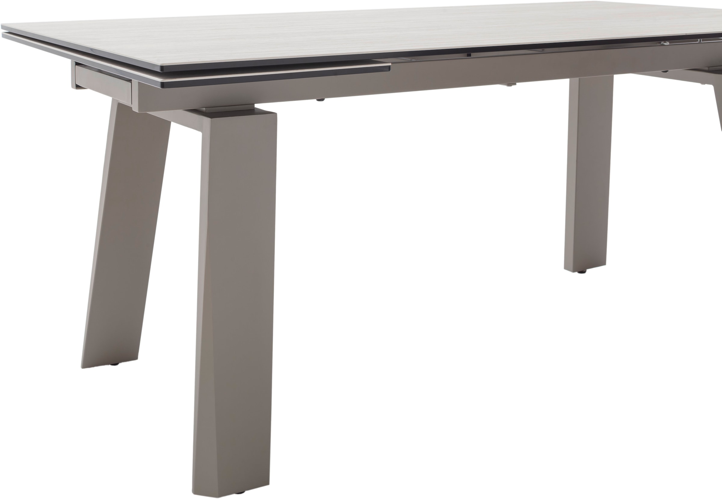 MCA furniture Esstisch »Kalamata« 1 Stk. tlg. Auszugstisch, Stirnauszug, Metallgestell, Keramik, Sicherheitsglas