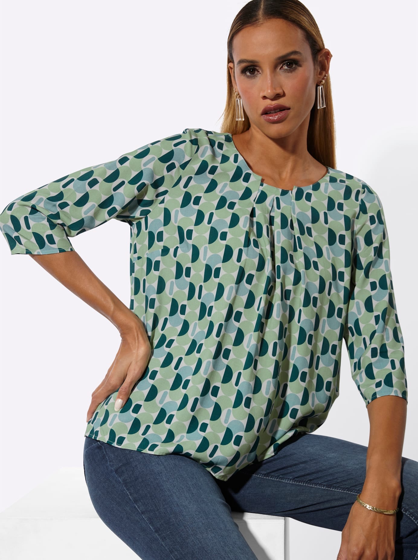 creation L Druckbluse