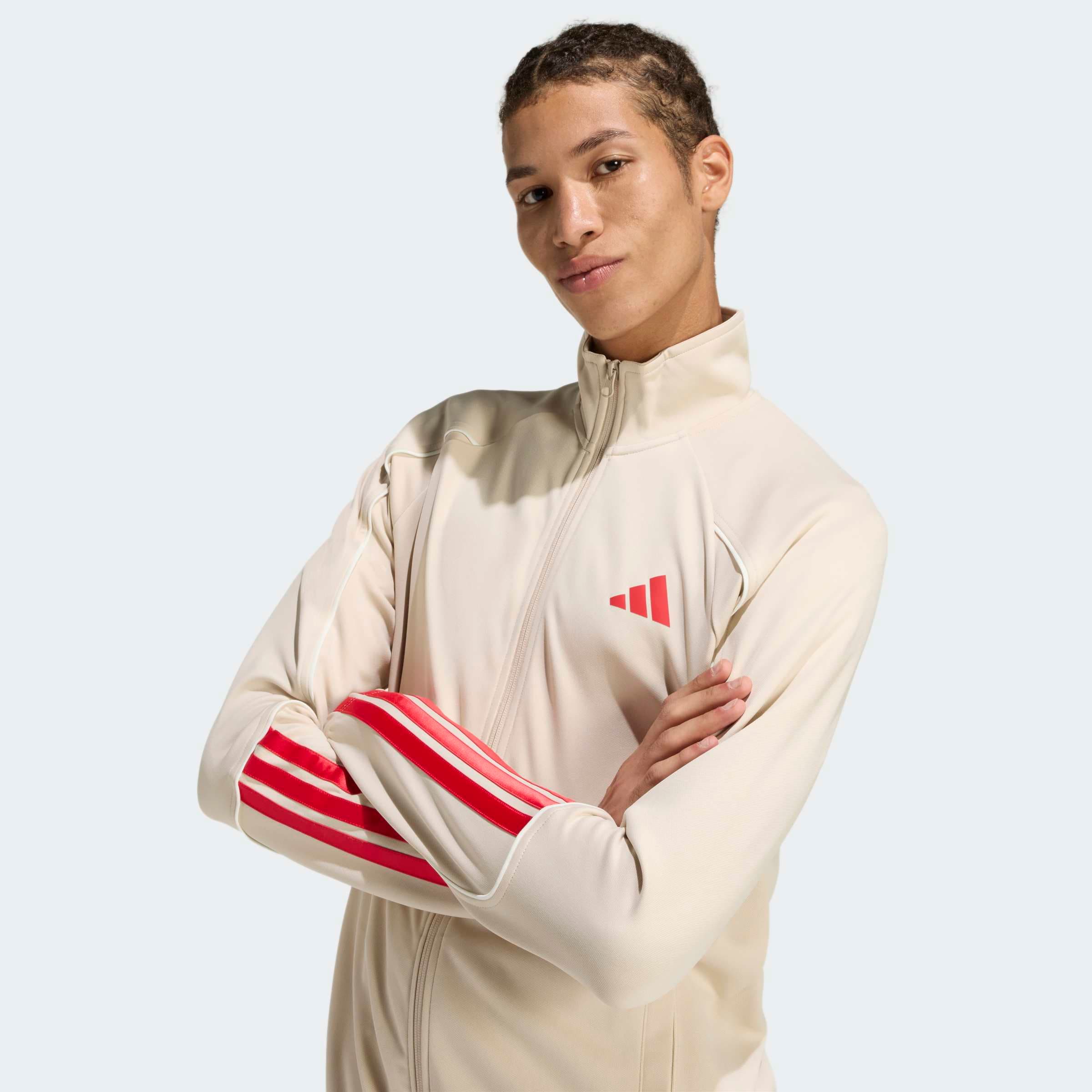 adidas Sportswear Trainingsanzug »M 3S STADIUM TS« 2 tlg. zweiteiliges Set aus Jacke und Hose, aus leichtem Polyester