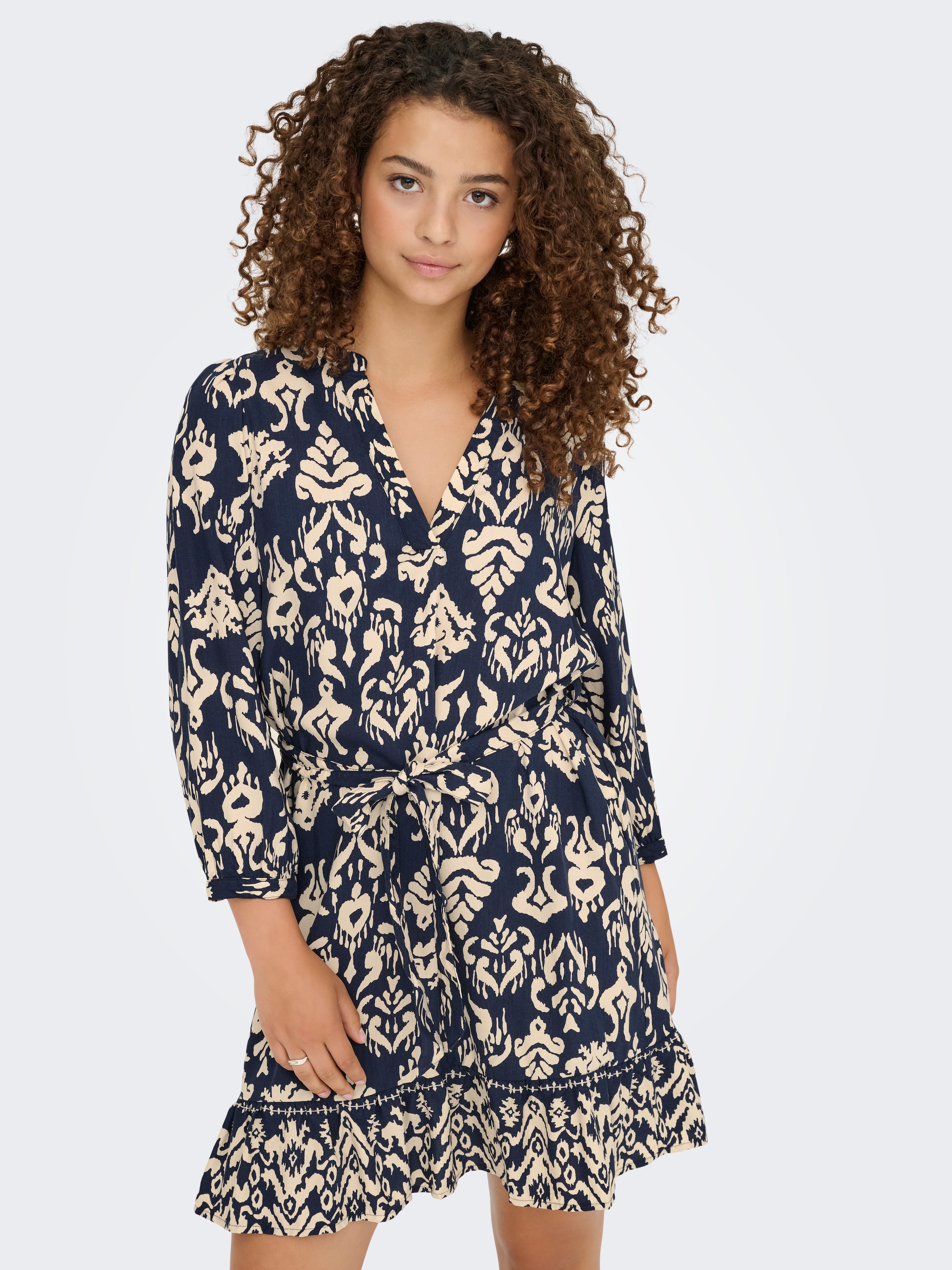 ONLY Tunikakleid »ONLANTONIA LIFE 3/4 SHORT DRESS WVN«, Sommerkleid