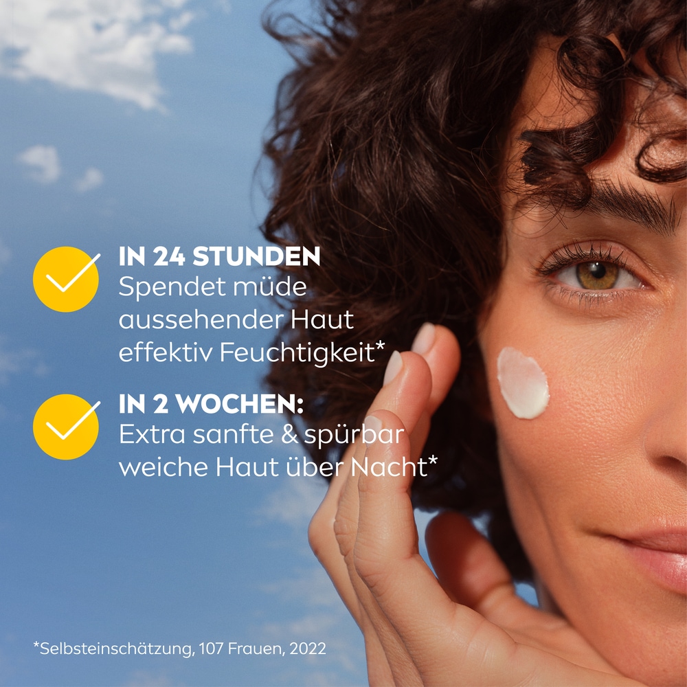 Nivea Nachtcreme »Q10 ANTI-FALTEN ENERGY VITAMIN C NACHTPFLEGE« wirkt gezielt gegen Stress-Anzeichen (Linien, fahler Teint)
