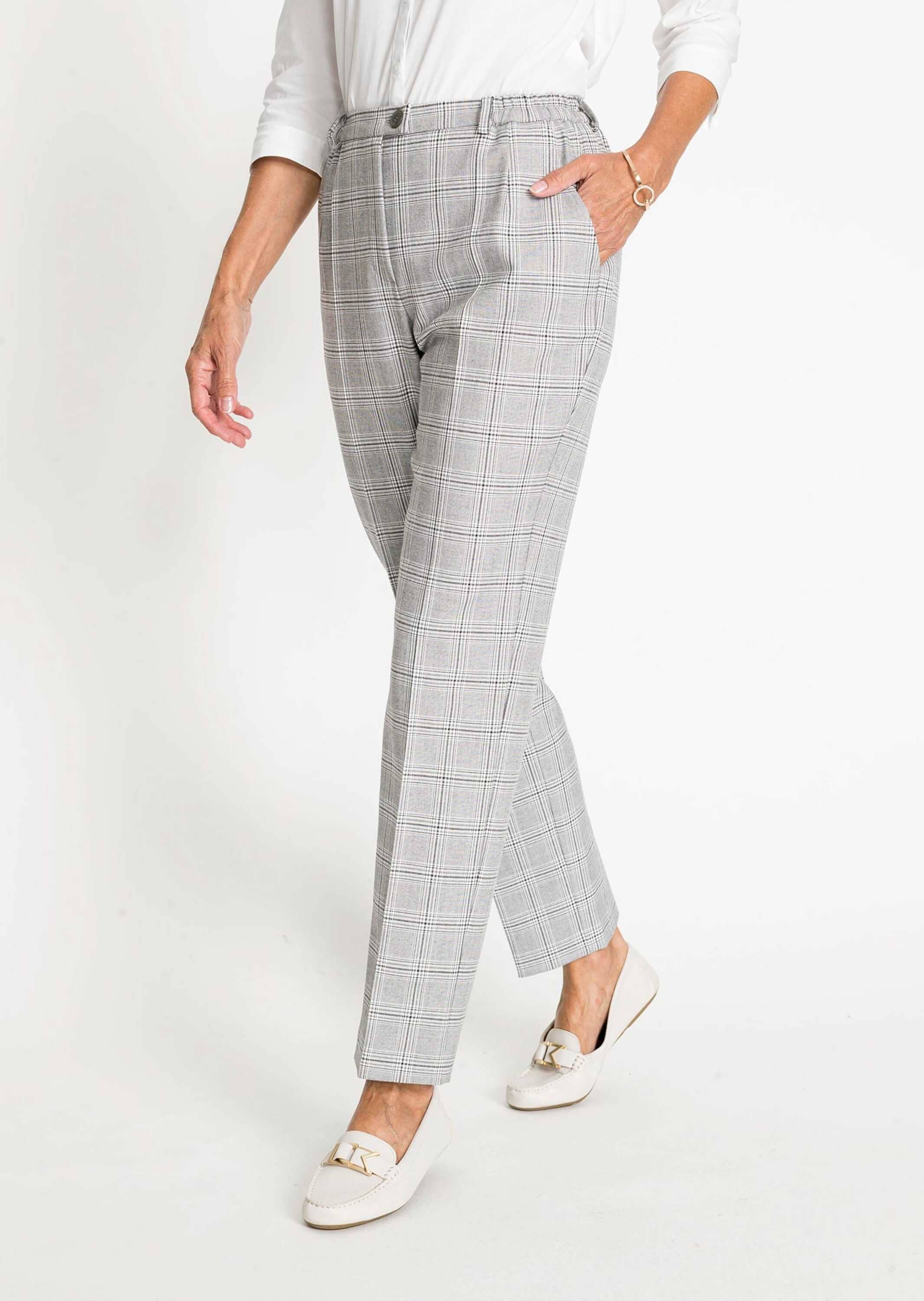 GOLDNER 2-in-1-Hose »Kurzgröße Karohose Carla«