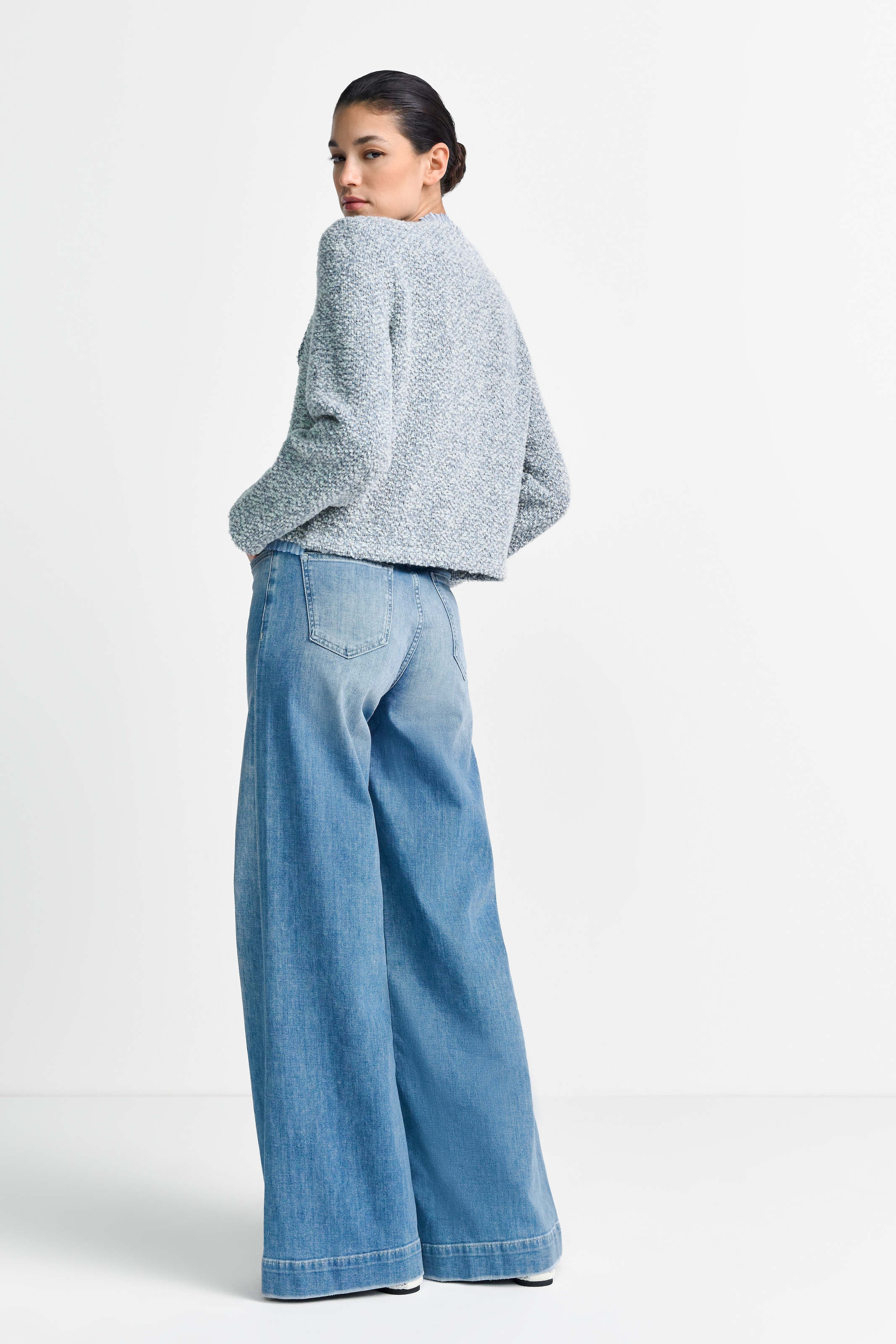 RICHROYAL Weite Jeans Marlene-Form