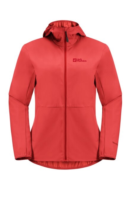 Jack Wolfskin Softshelljacke »FELDBERG HOODY W«, mit Kapuze, Kapuze: fest mit der Jacke verbunden