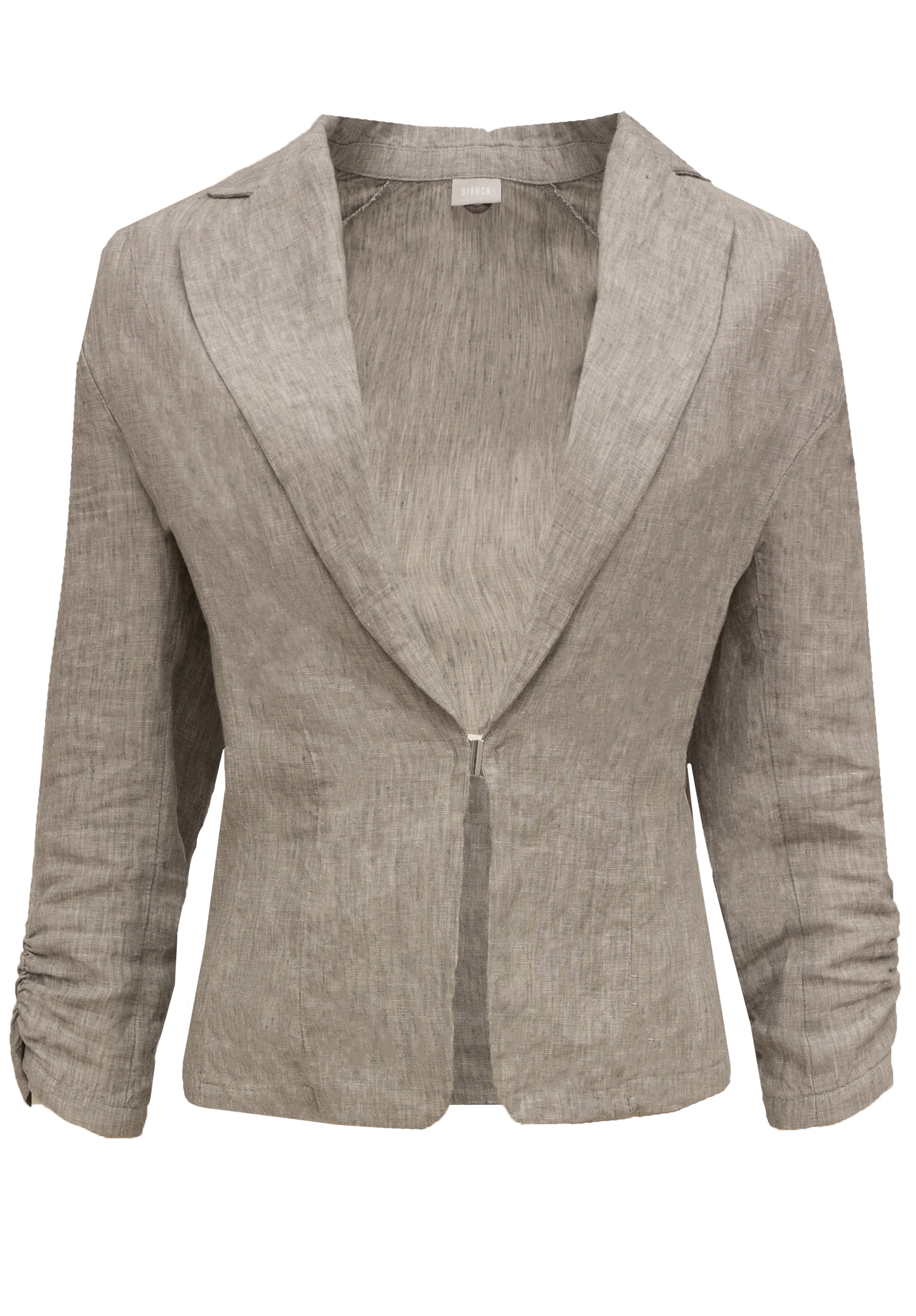 bianca Kurzjacke »IRA«, aus reinem Leinen mit gerafftem 3/4-Arm