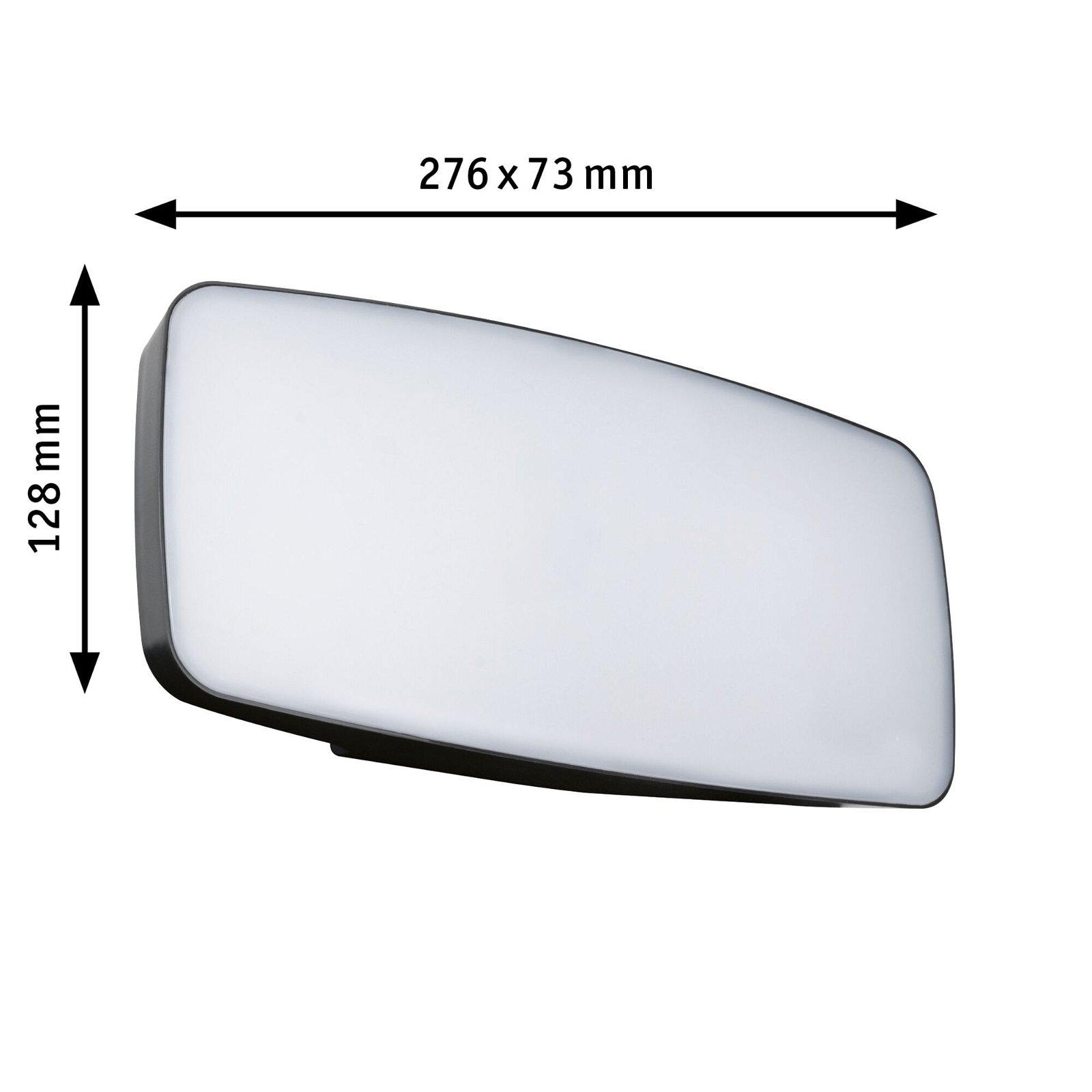 Paulmann LED Außen-Wandleuchte »Hausnummernleuchte IP44 276x73mm 6,5W 430lm 230V Anthrazit Kunststoff«, 1 flammig, Smart Home Zigbee 3.0 Dämmerungssensor RGBW+