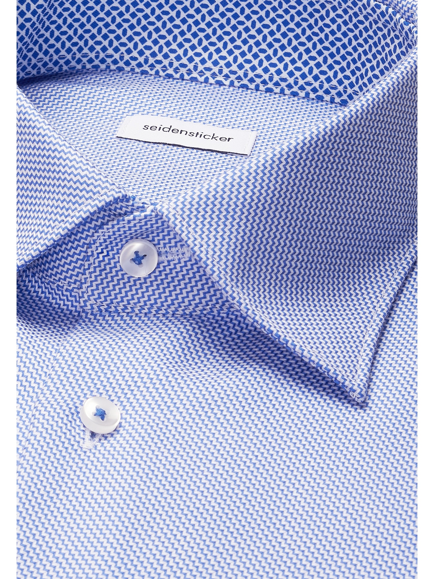 seidensticker Businesshemd »Schwarze Rose« Regular 1/1 Covered-Button-Down-Kragen Struktur