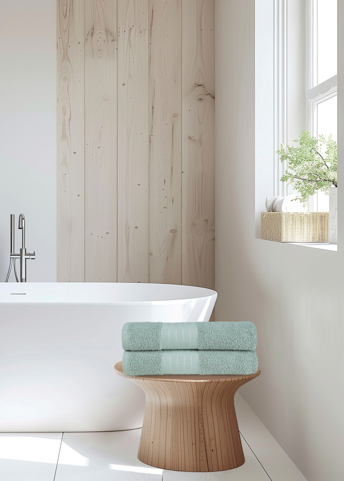 good morning Badetücher »Uni« Baumwolle, Walkfrottee, Bordüre, 500 GSM, Einfarbig, Ohne Aufhängung