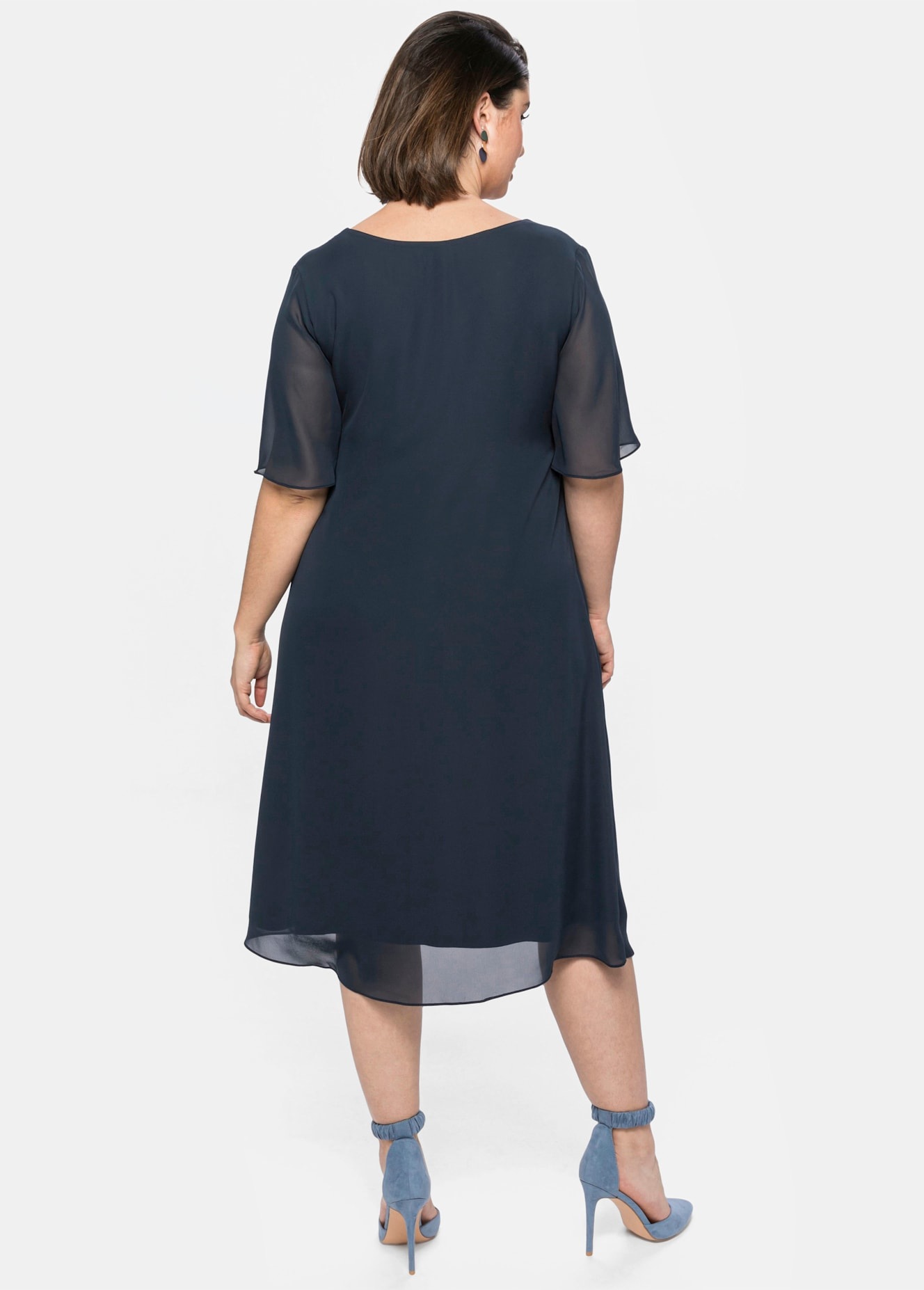 Sheego Chiffonkleid »Chiffonkleid«