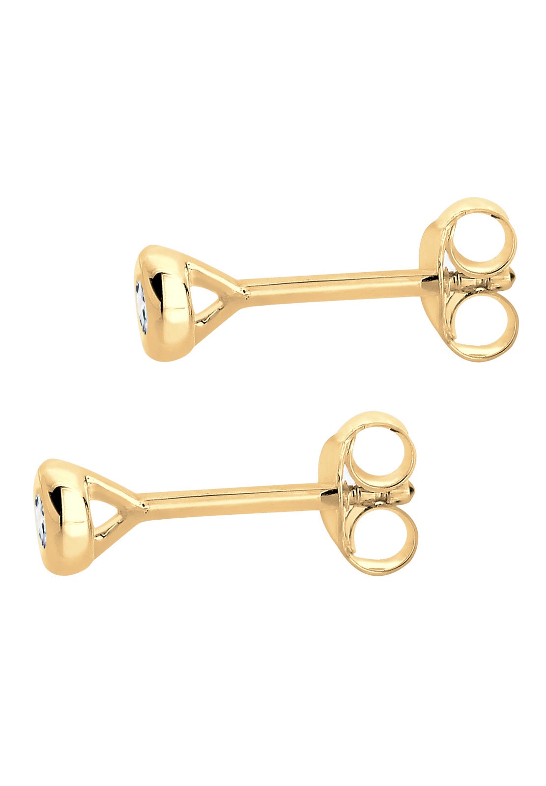 Elli DIAMONDS Paar Ohrstecker »Ohrringe Ohrstecker Diamant Diamant Weiß Brillantschliff (0.06 ct) 925 Sterling Silber«