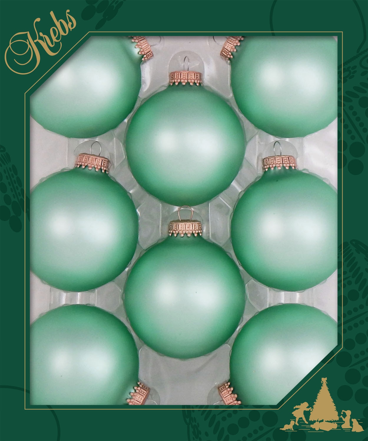 Krebs Glas Lauscha Weihnachtsbaumkugel »CBK60010, Weihnachtsdeko, Christbaumschmuck, Christbaumkugeln Glas«, (Set, 8 St.)