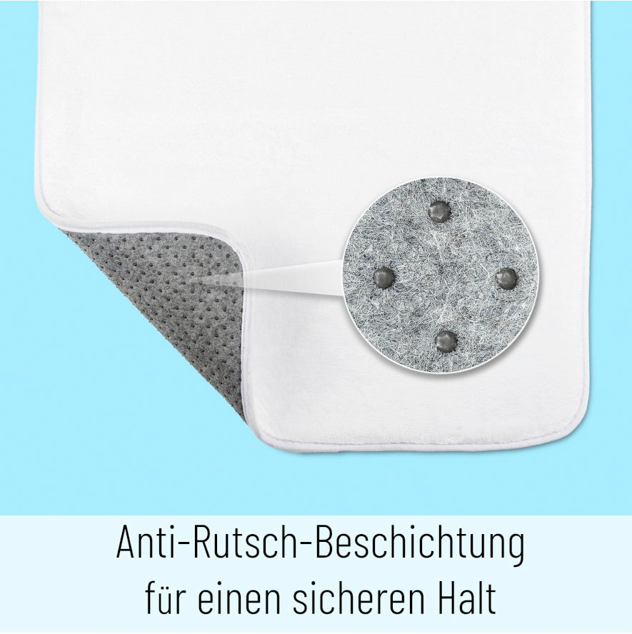 Sanilo Badematte »Granit«, rutschhemmend beschichtet, schnell trocknend-fußbodenheizungsgeeignet, Badteppich, super weich, Granitoptik, bedruckt, waschbar