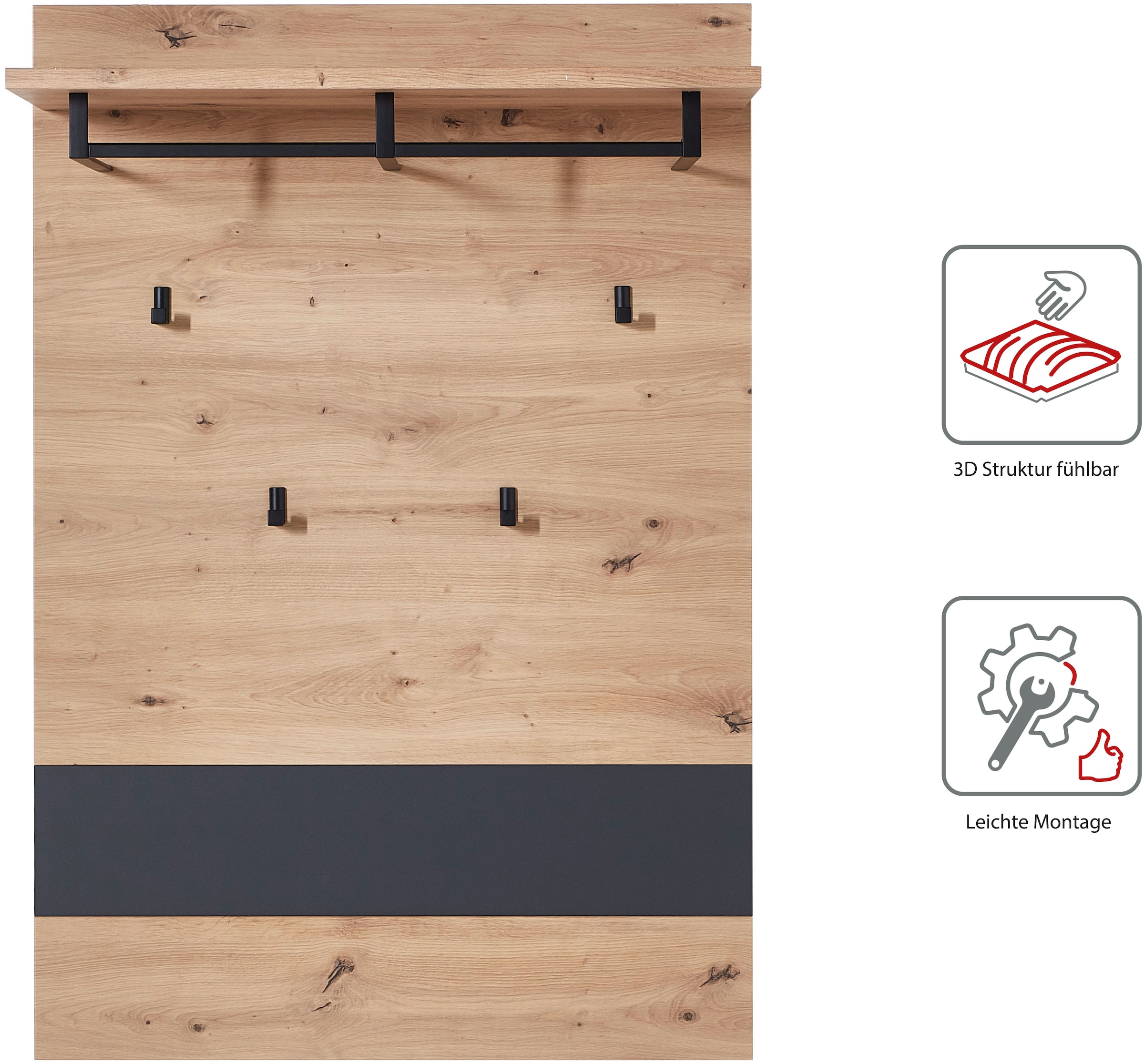 Innostyle Garderoben-Set »MEMPHIS«, (Komplett-Set, 5 St.)