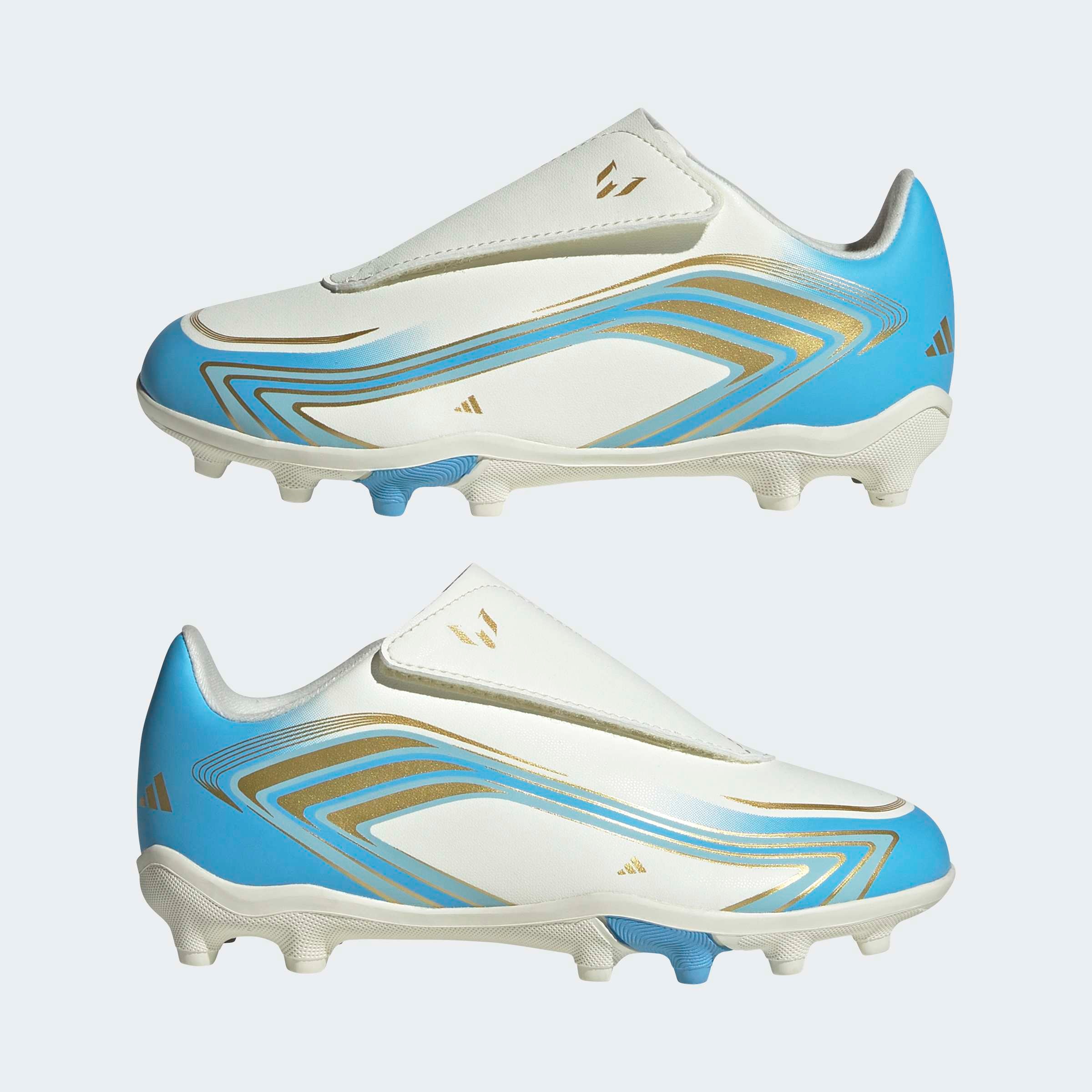 adidas Performance Fußballschuh »F50 MESSI CLUB KIDS , KLETTVERSCHLUSS, FESTE BÖDEN/GEMISCHTE BÖDEN«  für viele verschiedene Böden geeignet, für Jugendliche & Kinder