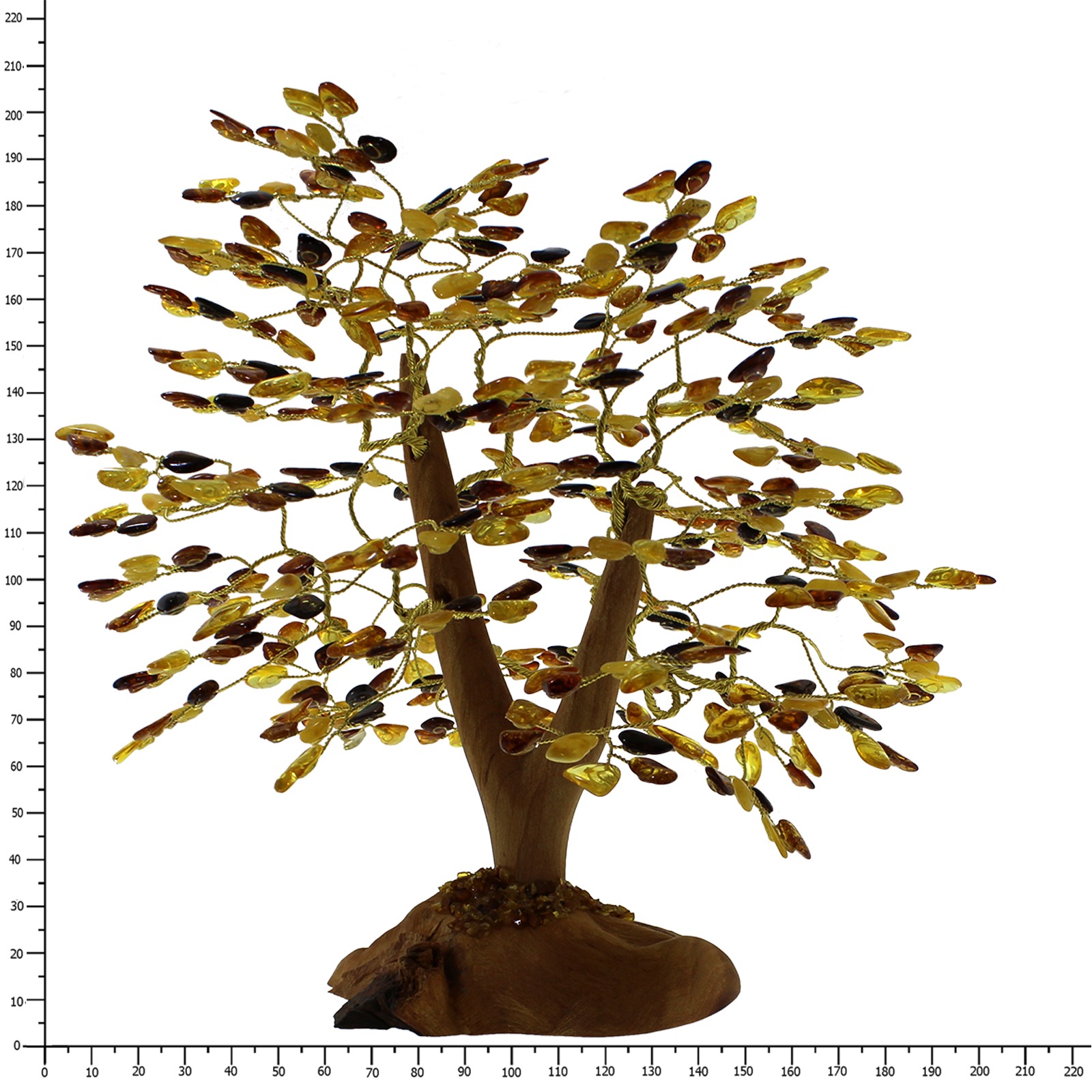 OSTSEE-SCHMUCK Dekobaum »- 20 cm, 432 Bernsteine - Bernstein -,«