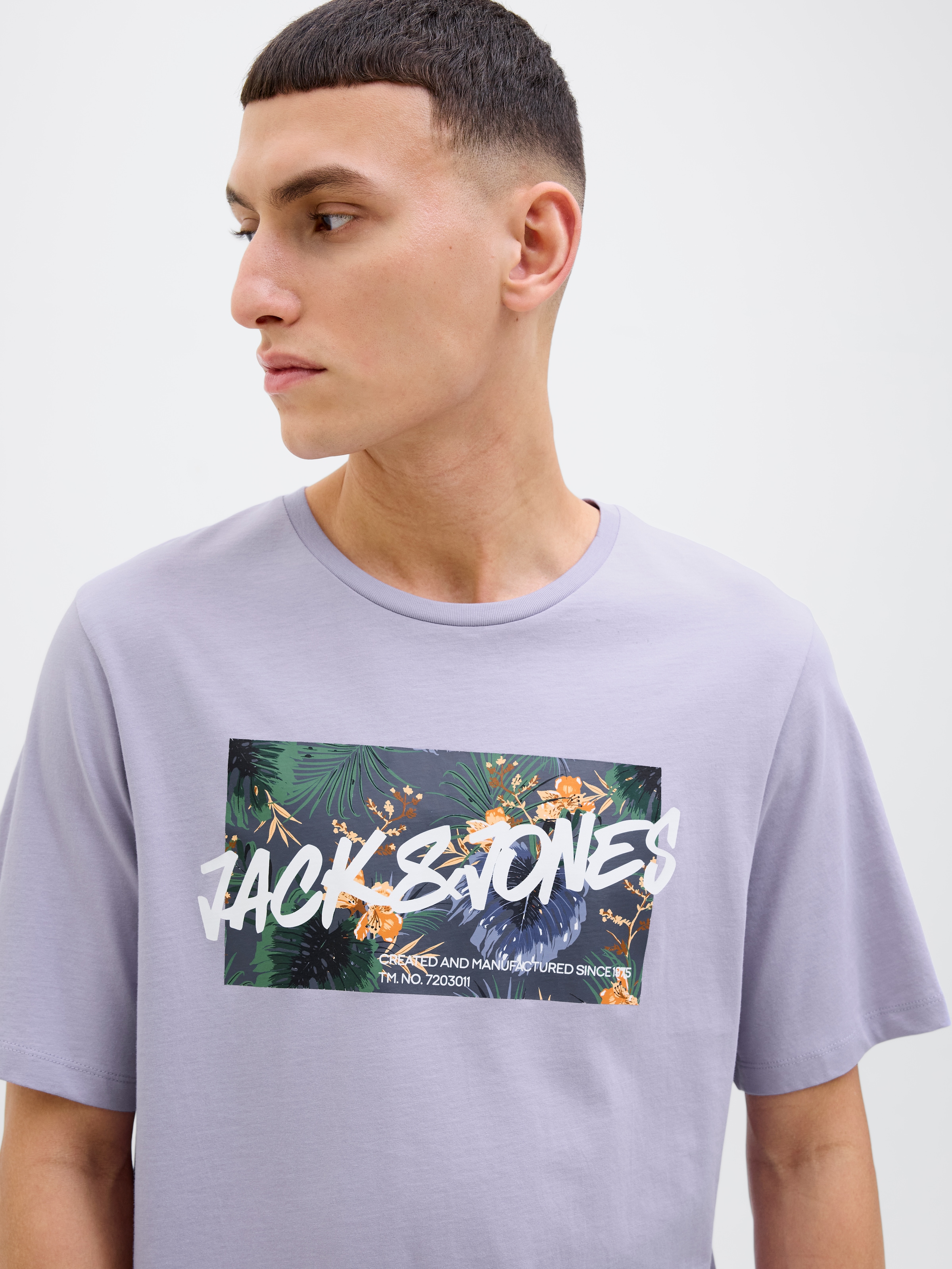 Jack & Jones Print-Shirt »JJHAWAII SHAPE TEE SS CREW NECK«