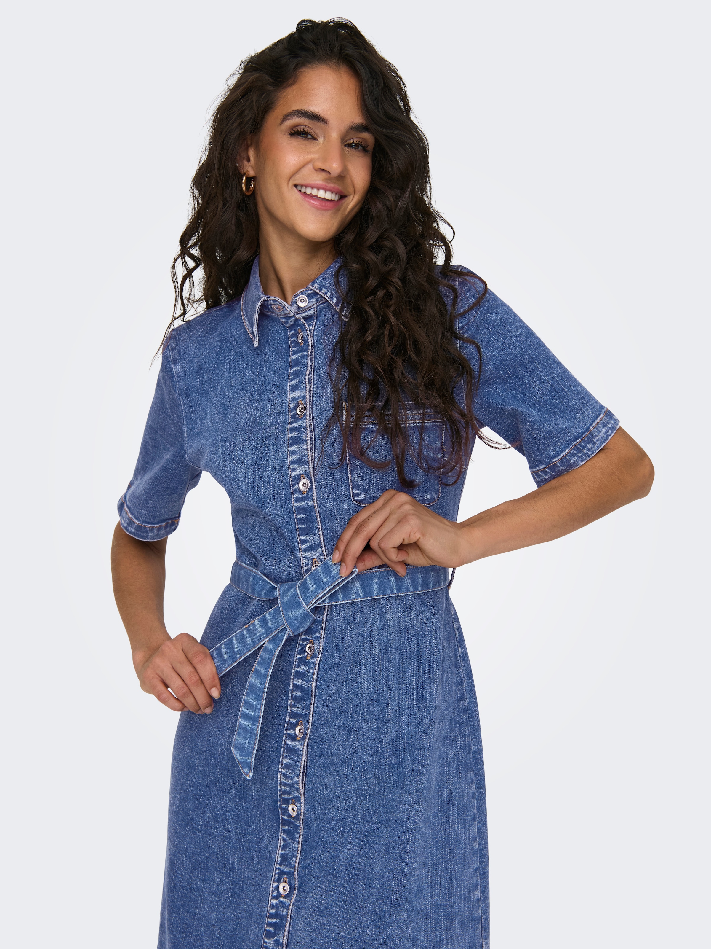 ONLY Jeanskleid »ONLLANA SS LONG DRESS DNM REA258 NOOS«