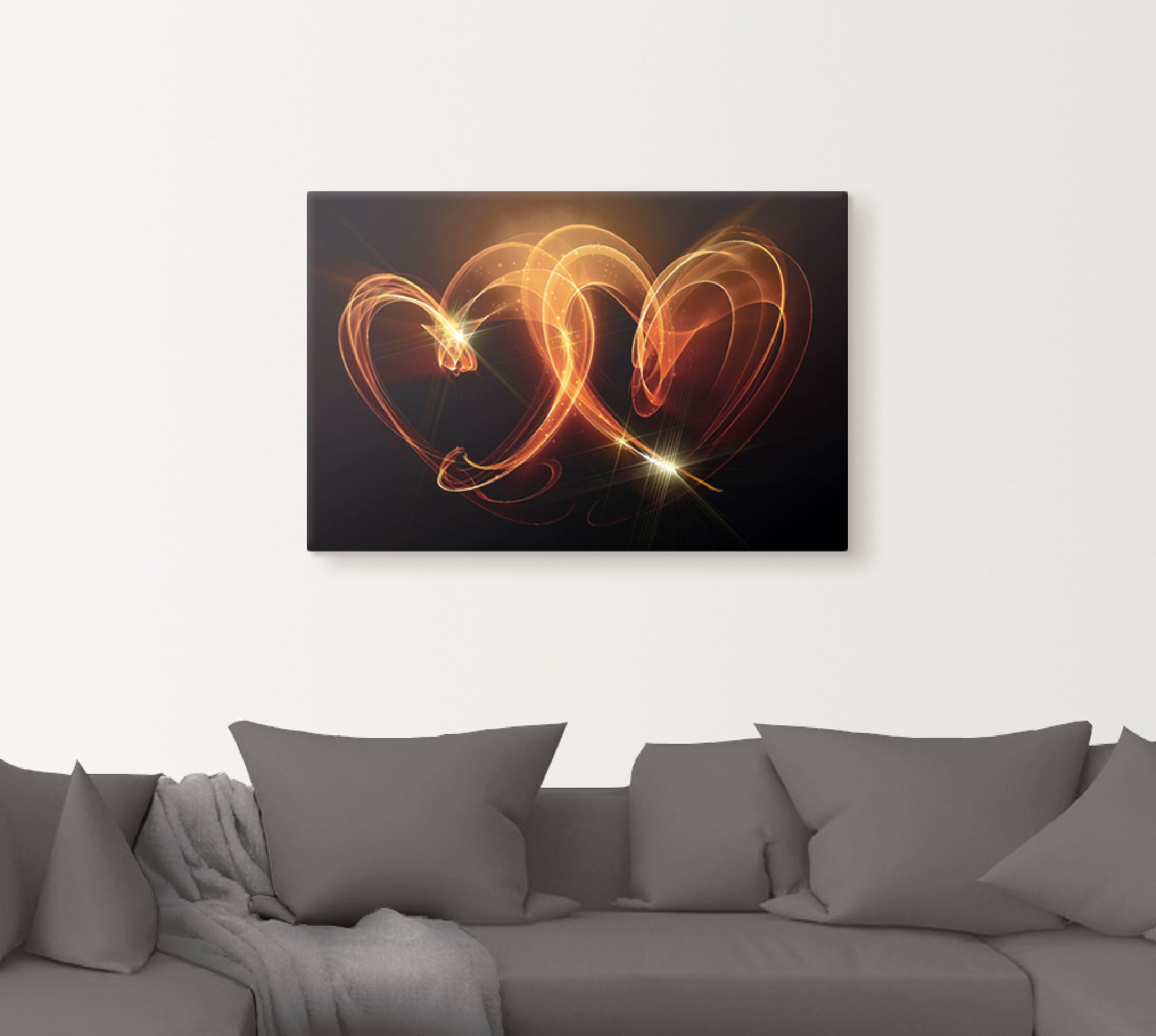 Artland Wandbild »Verbundenheit«, Herzen, (1 St.), als Alubild, Outdoorbild, Leinwandbild, Poster, Wandaufkleber