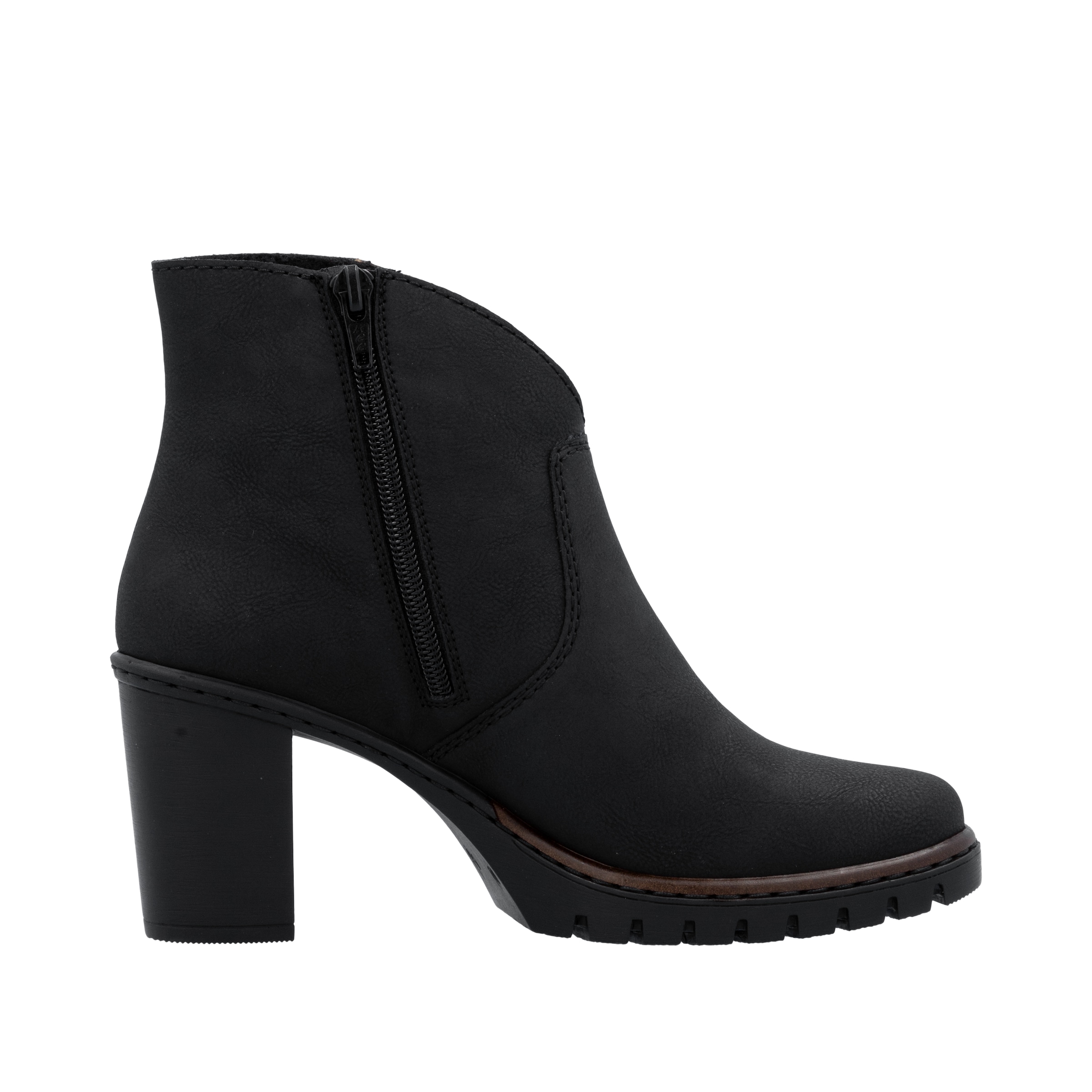 Rieker Ankleboots, Stiefelette, Plateauboots, Blockabsatz, in eleganter Optik