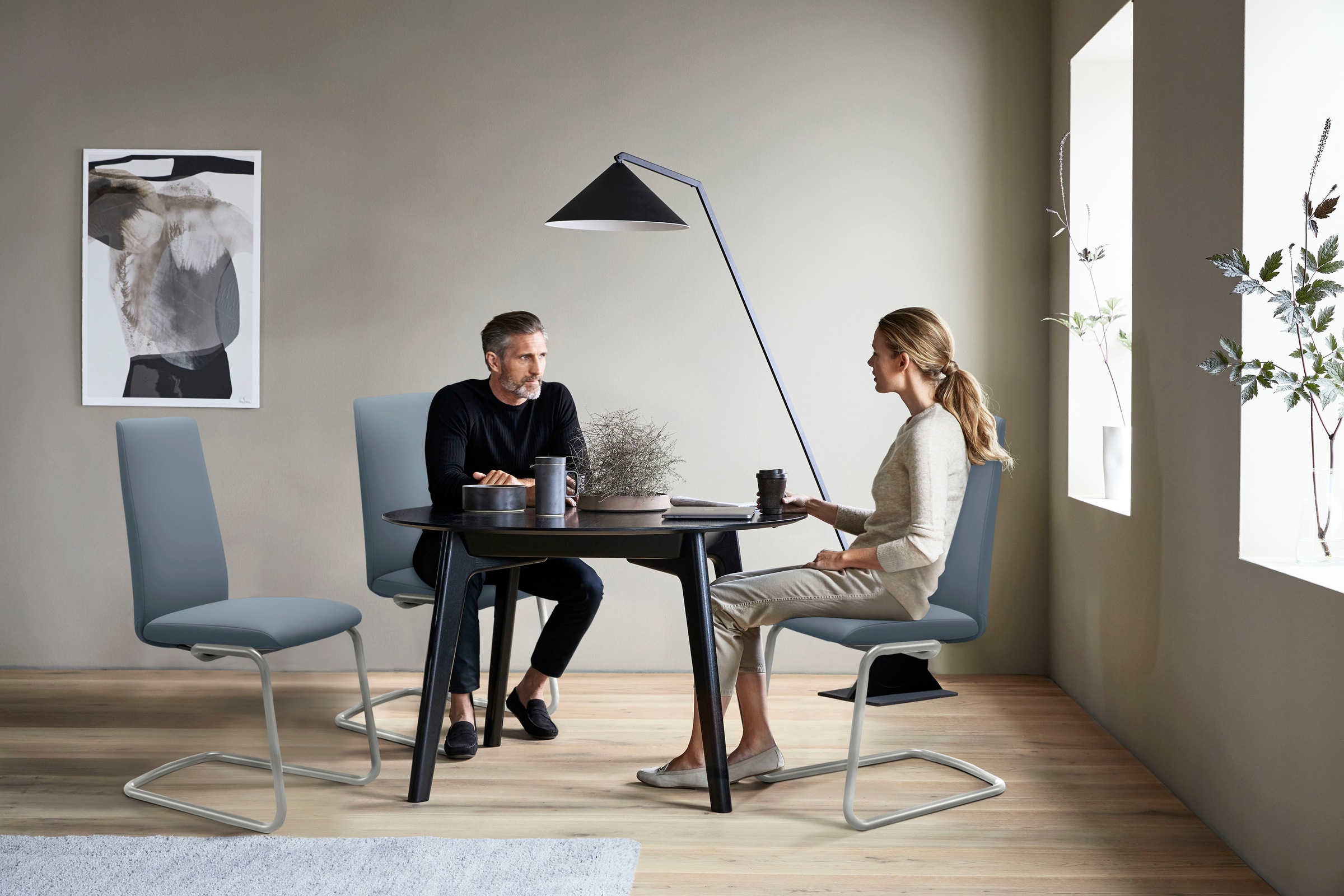 Stressless® Polsterstuhl »Laurel«, Leder PALOMA, High Back, Größe L, mit Beinen aus Stahl in Chrom glänzend