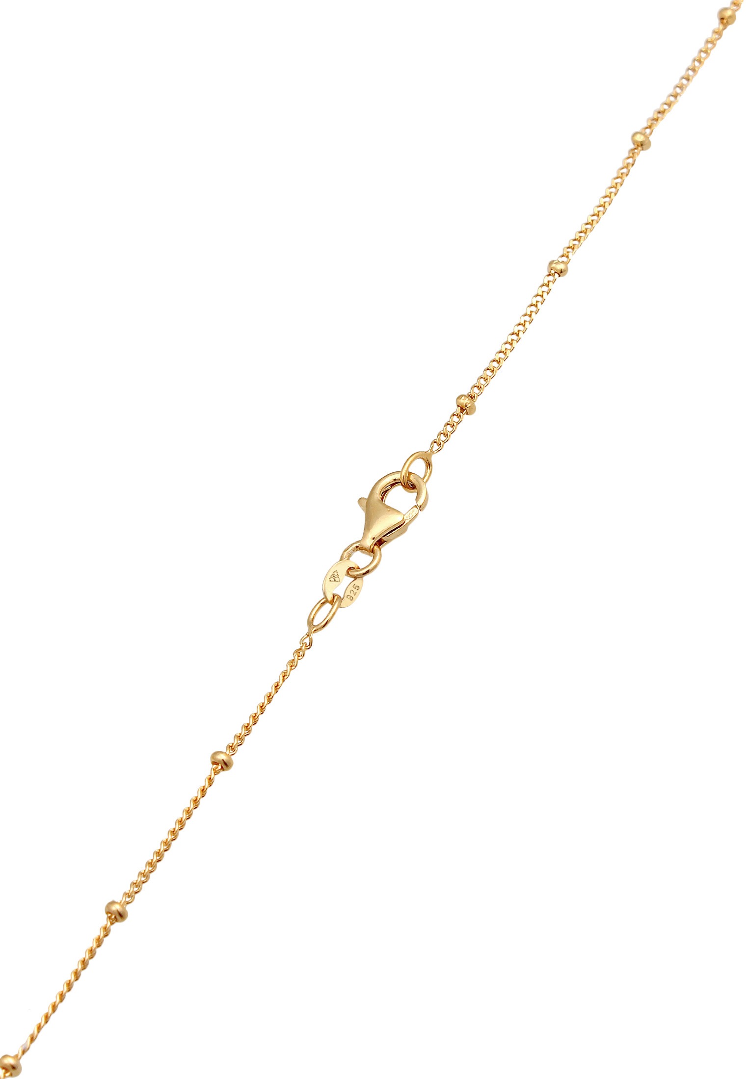 Elli Kette mit Anhänger »Halskette Lotusblüte Blume Disc Münze 925 Silber«