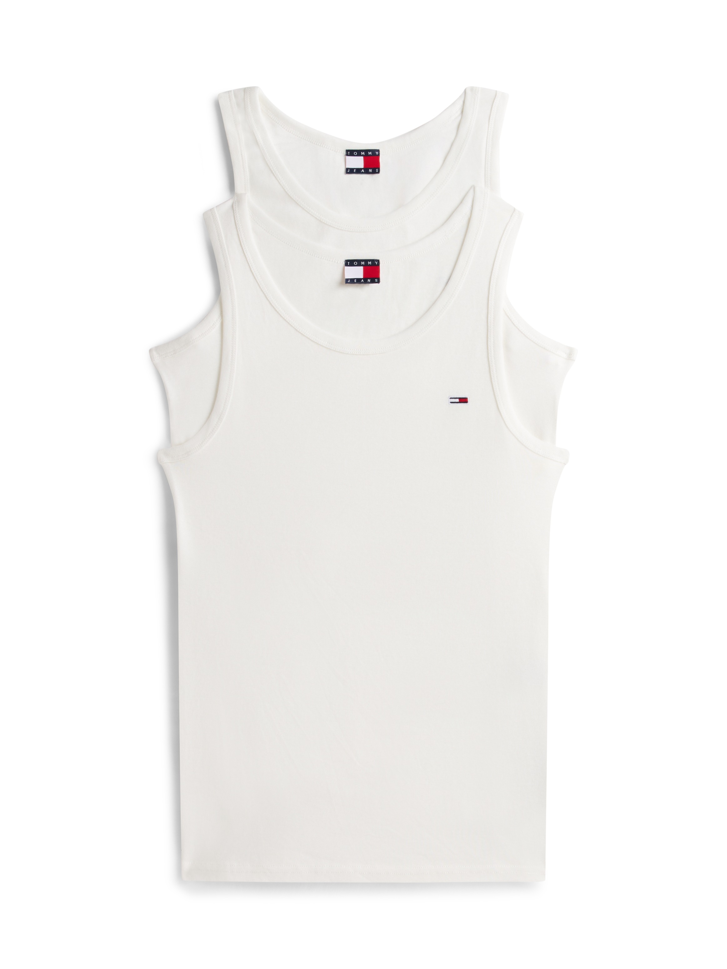 Tommy Jeans Tanktop »TJM XSLIM 2PCK RIB TANK EXT« Packung, 2er, 2 Stk. mit gerippter Struktur