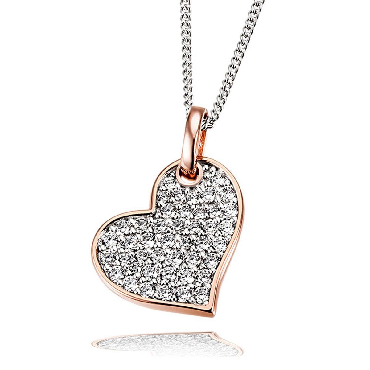 goldmaid Collier, 925/- Silber 12 Zirkonia