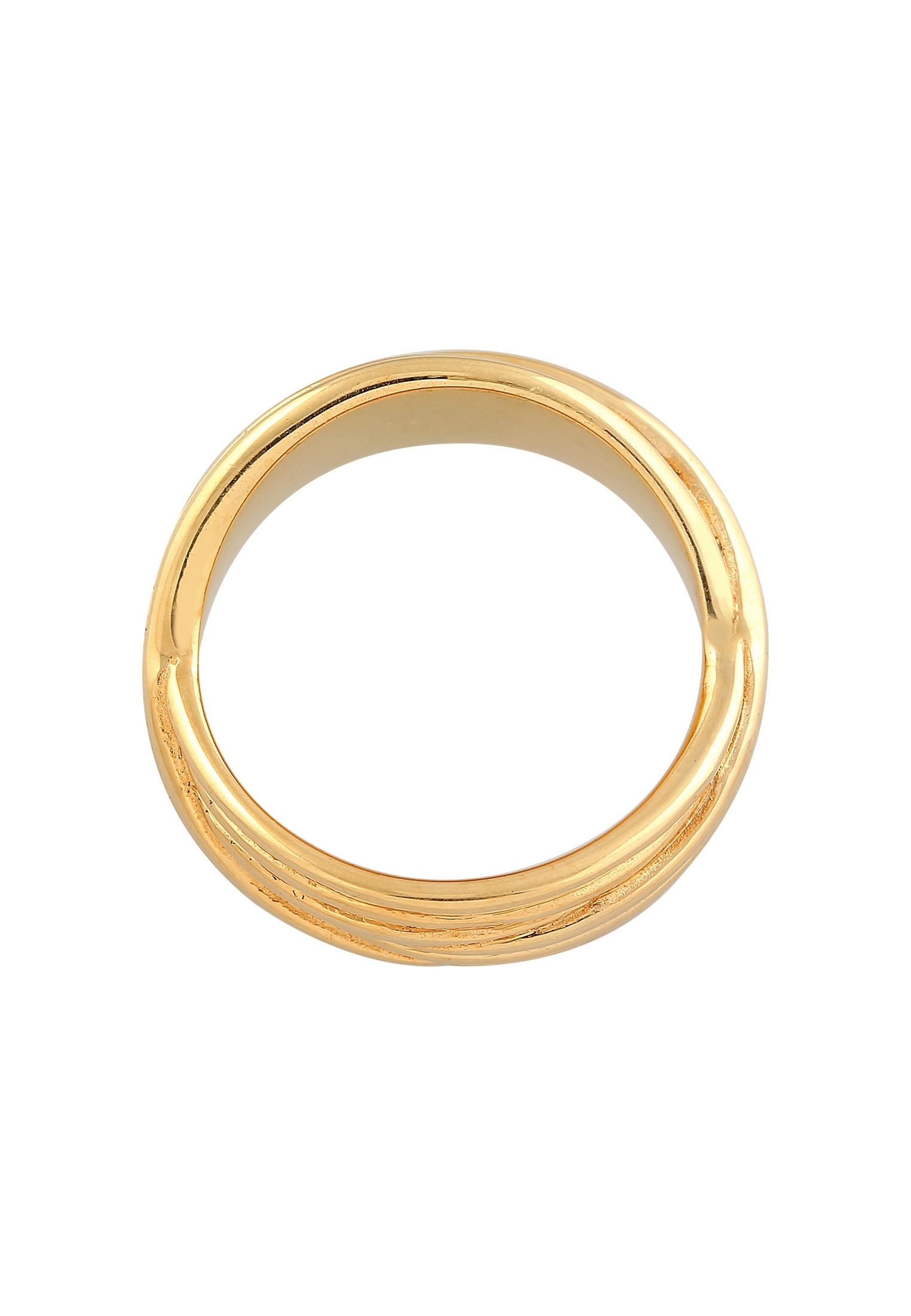 Elli Premium Silberring »Ring Wickelring Gerillt Modern 925 Silber«