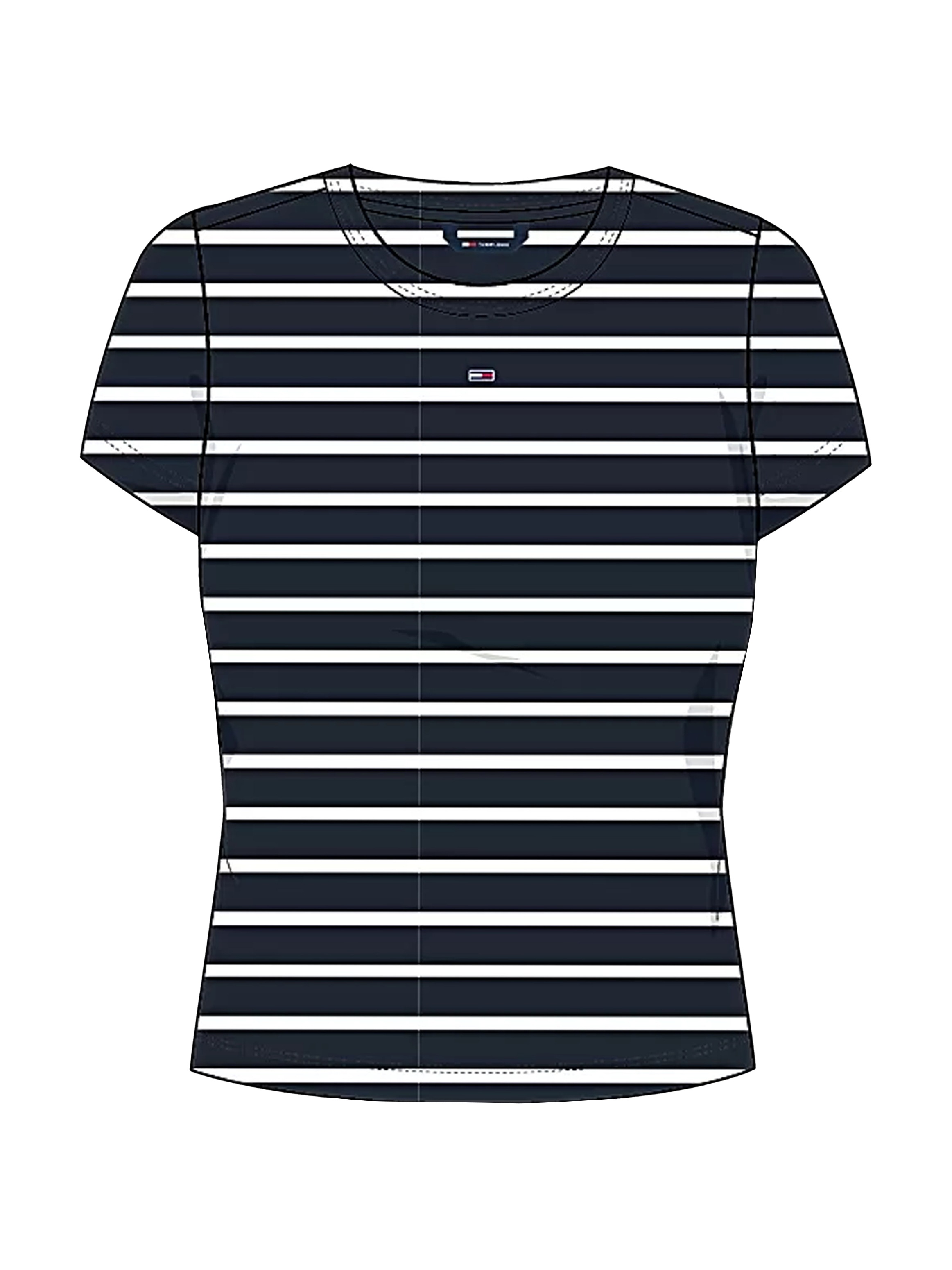 Tommy Jeans T-Shirt »TJW SLIM ESSENTIAL RIB SS«, mit gerippter Struktur