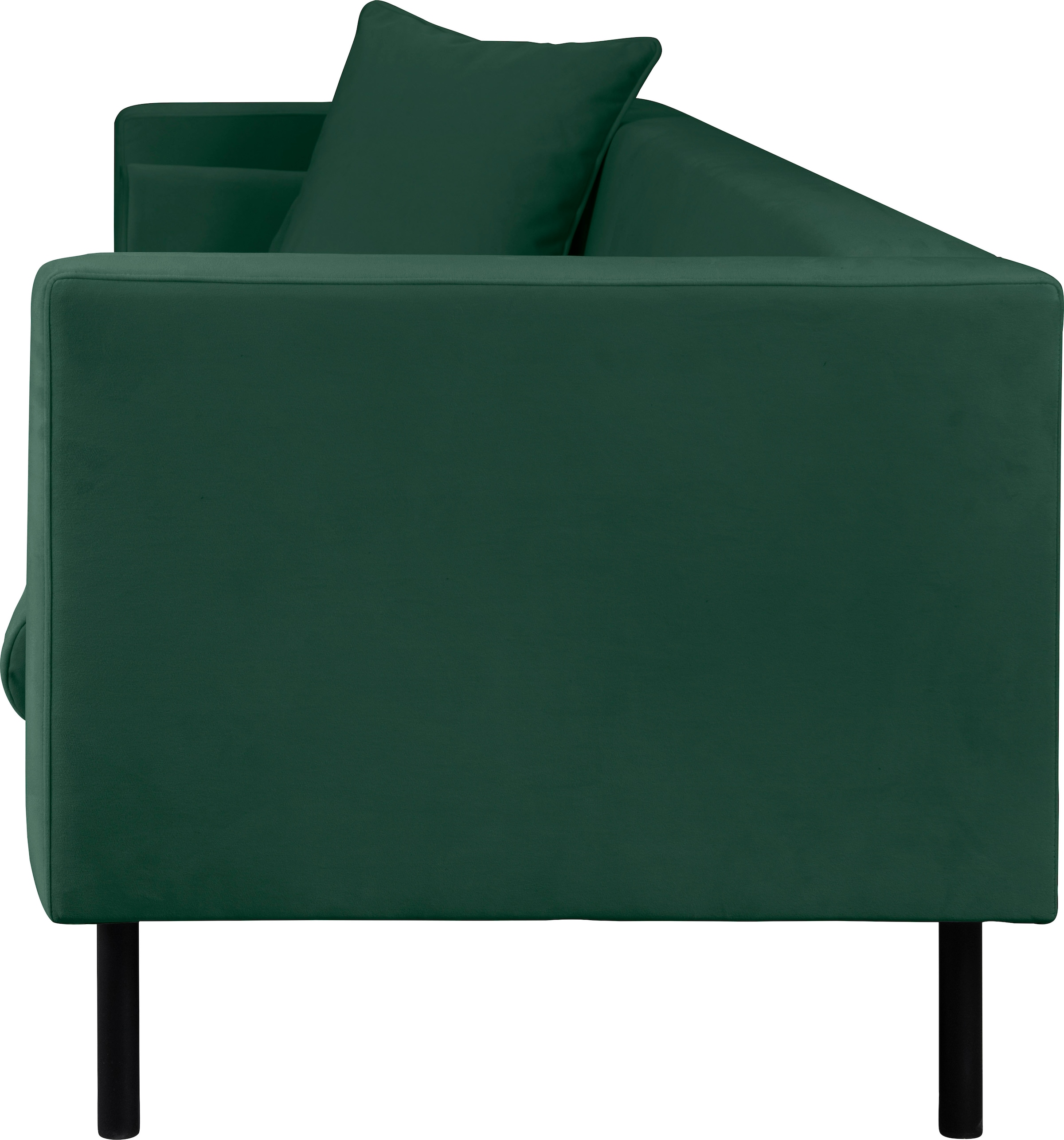 Guido Maria Kretschmer Home&Living 2-Sitzer »Lillibeth Designsofa mit Wellenunterfederung, Maße B/T/H: 155/74/83 cm«, Zierkissen als Wendekissen, in Samtoptik oder Cord