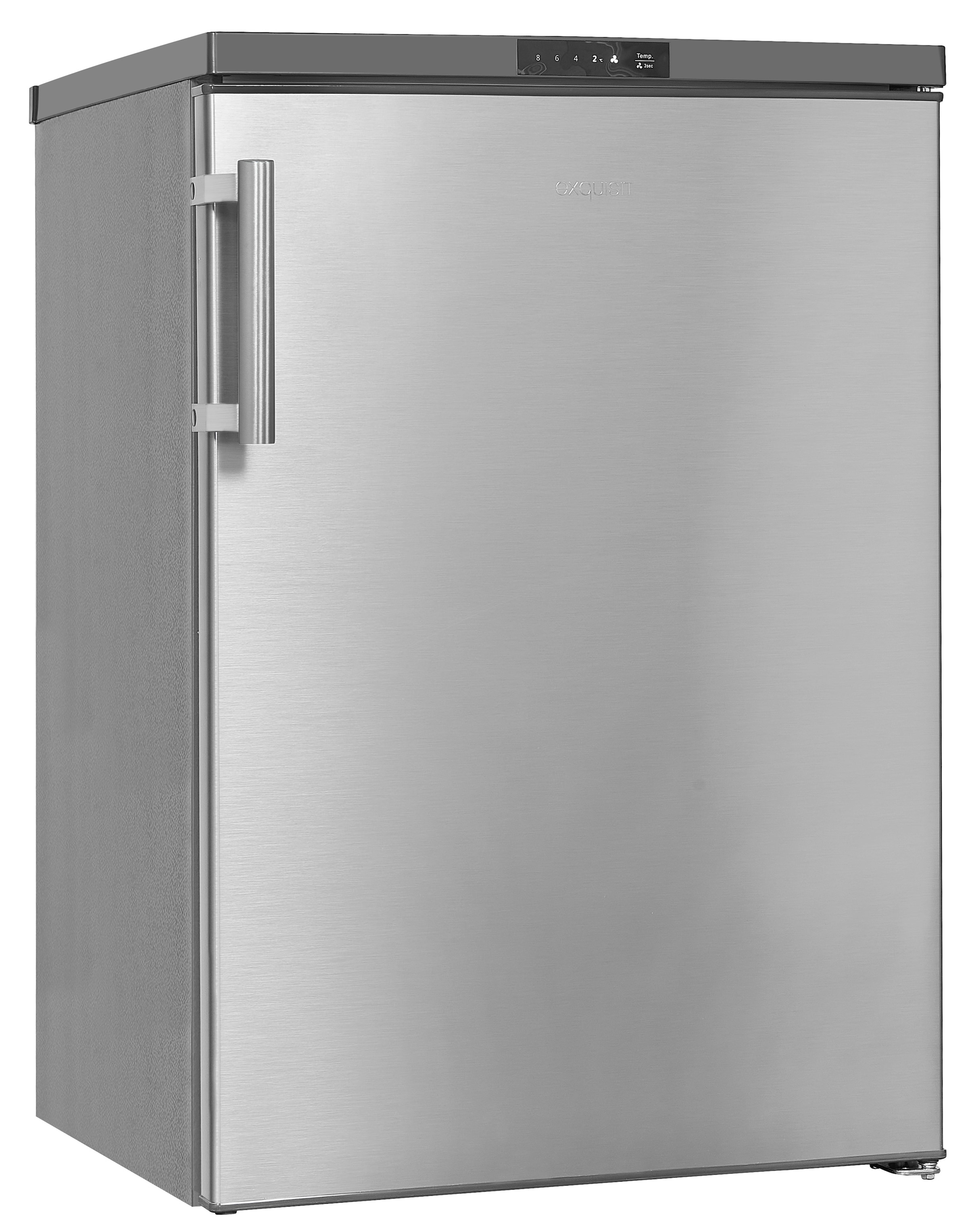 exquisit Vollraumkühlschrank »KS16-V-HE-011D inoxlook«