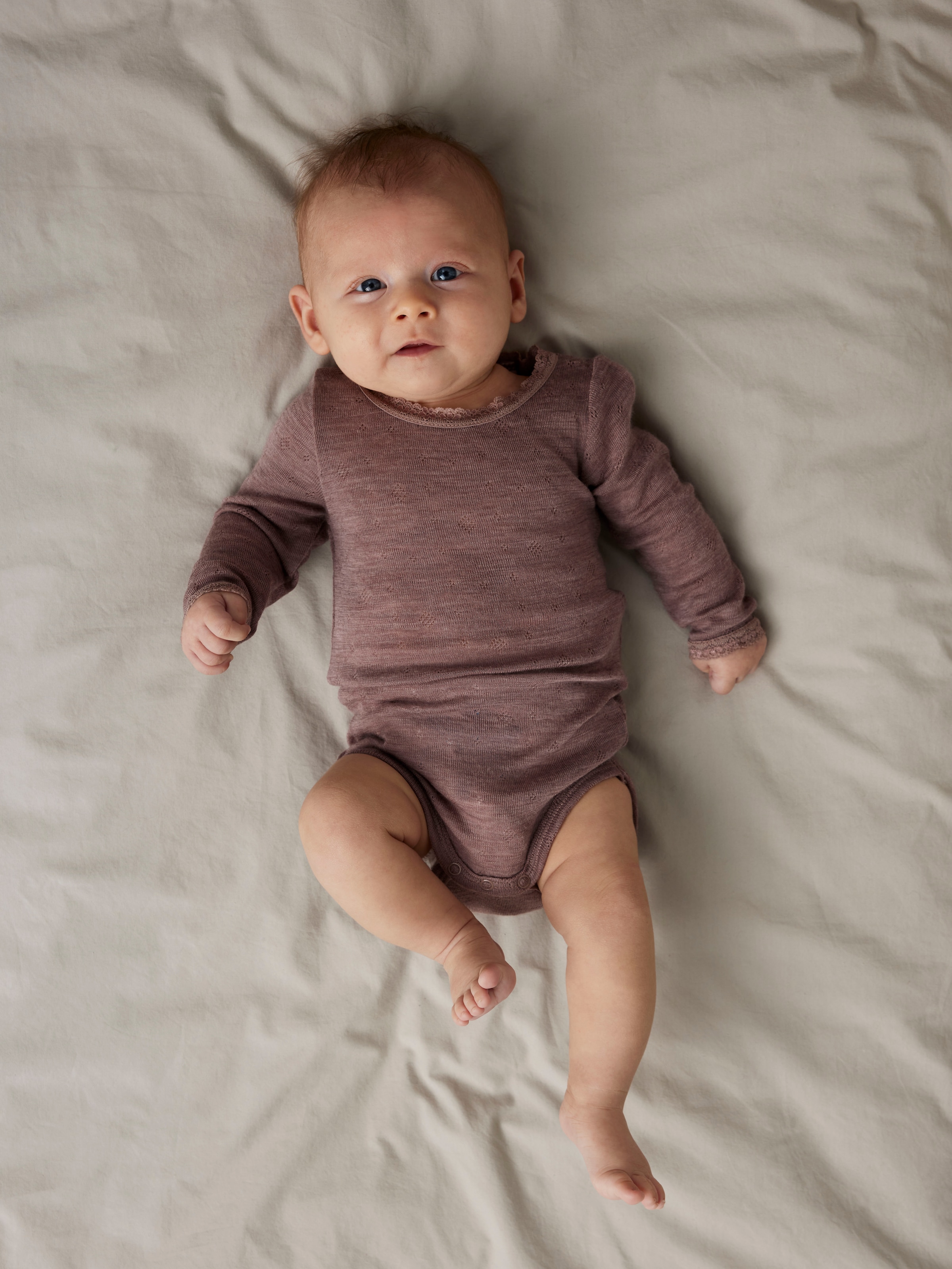 Name It Langarmbody »NBFWANG WOOL NEEDLE LS BODY SOLID NOOS«, aus reiner Merinowolle