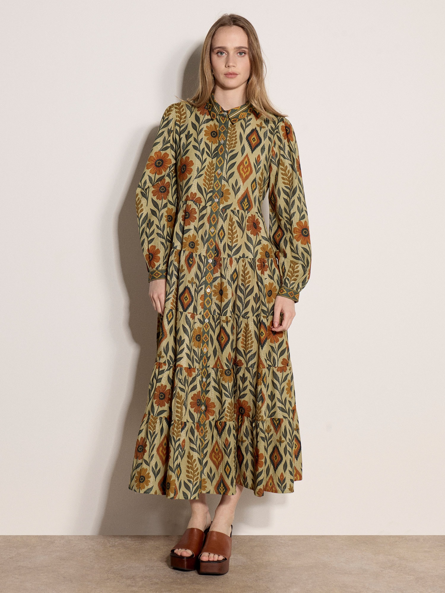 Apricot Midikleid »Midikleid« mit Stufen