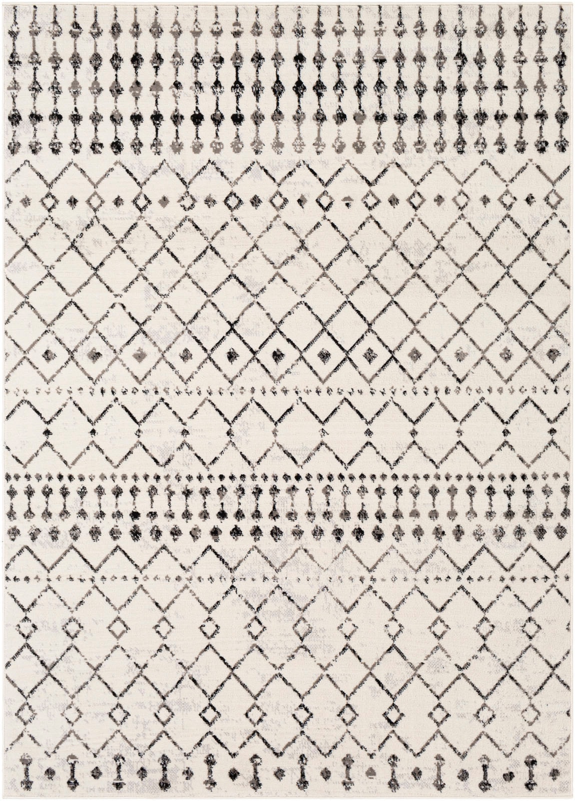 Livabliss Teppich »HEZE«, rechteckig, 11 mm Höhe, Berber, Ethnisch Boho Kurzflor Wohnzimmerteppich, Schlafzimmer