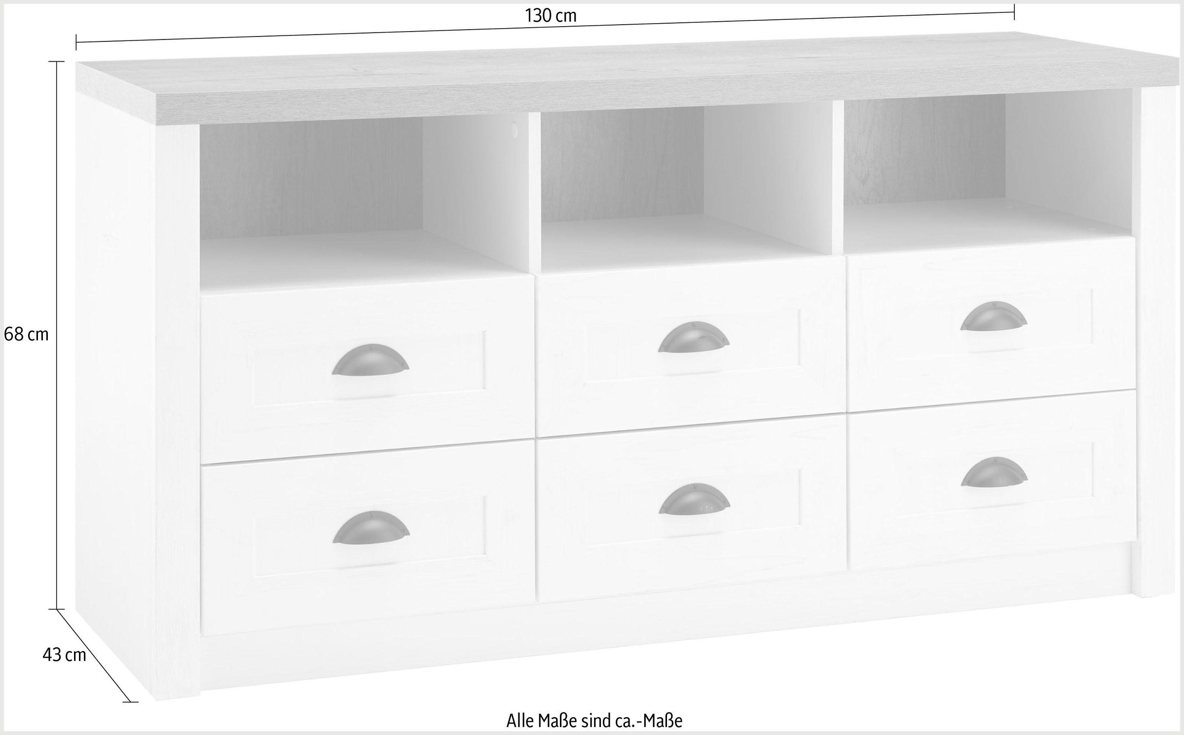 Home affaire Lowboard »Beauvais« Breite ca. 130 cm