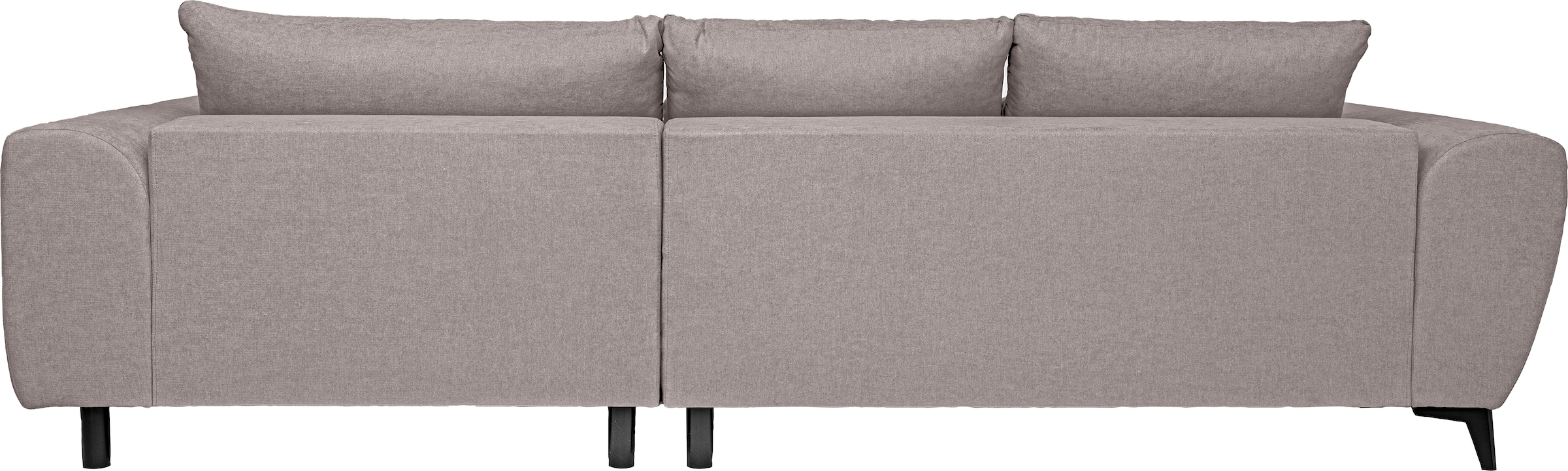 WERK2 Ecksofa »Garay, XXL-Liegefläche: elektrisch ausziehbar auf ca. 228×126 cm« Luxus in Übergröße: XXL-Liegefläche, Komfort-Ottomane & stilvolle Füße