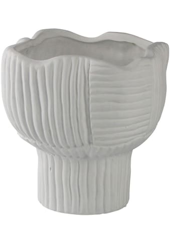 Dekovase »Blüte, Tischvase aus Keramik, Höhe ca. 17 cm«, (1 St.)