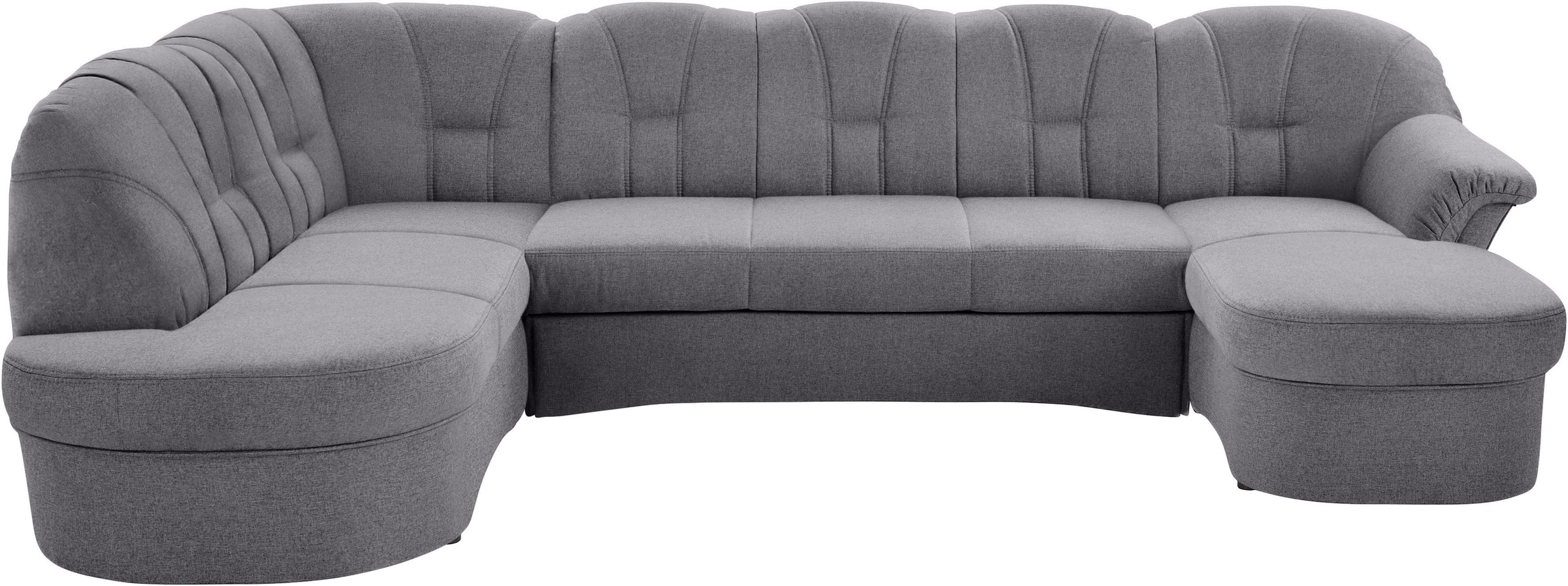 DOMO collection Wohnlandschaft »Papenburg U-Form« in großer Farbvielfalt, wahlweise Bettfunktion, frei im Raum stellbar